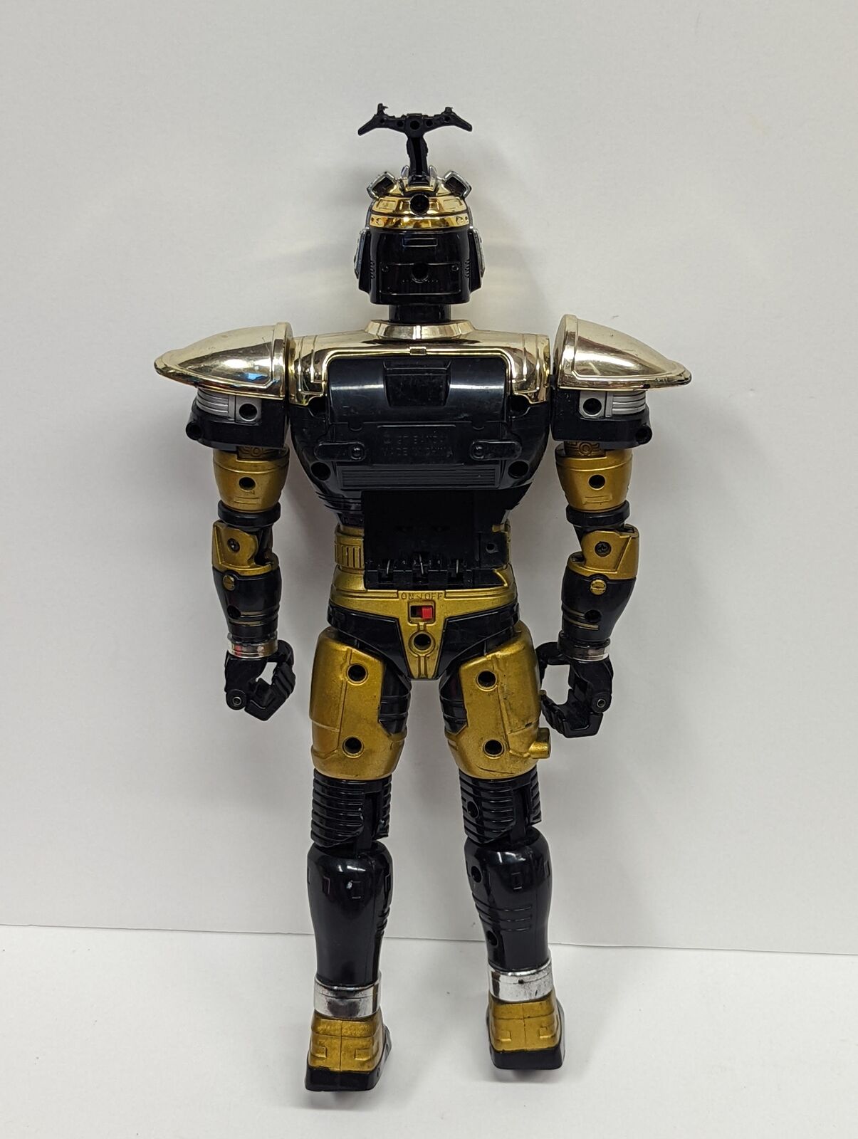 1997 Deluxe Chromium Gold Beetleborg 12" Missing Battery Cover