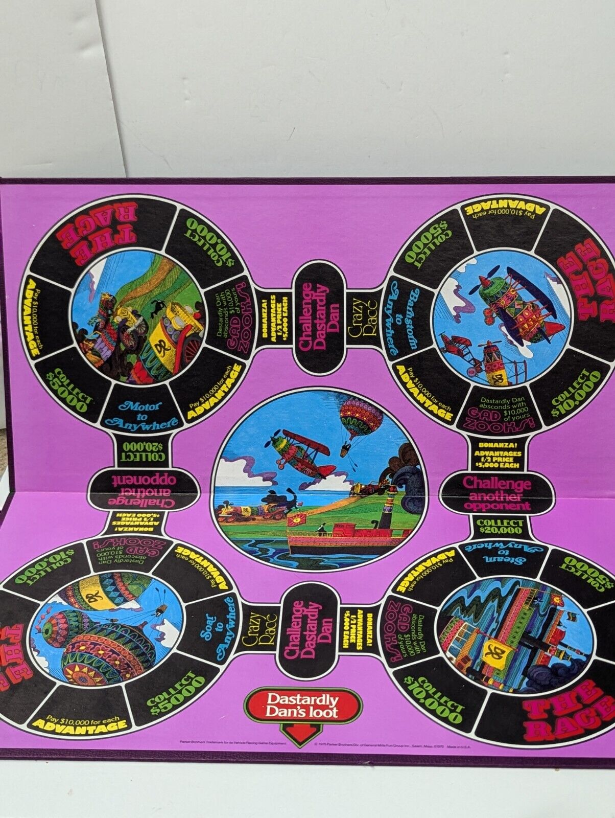 Vintage The Magnificent Race Family Board Game Parker Brothers 1975 Complete