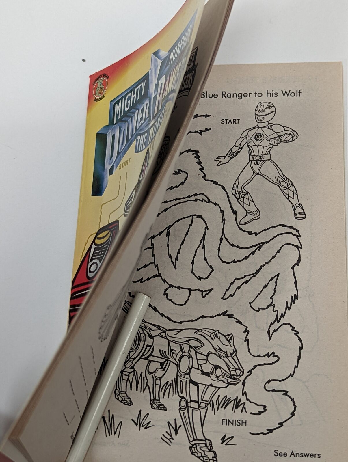 1995 Mighty Morphin Power Rangers The Movie Puzzles and Mazes Book