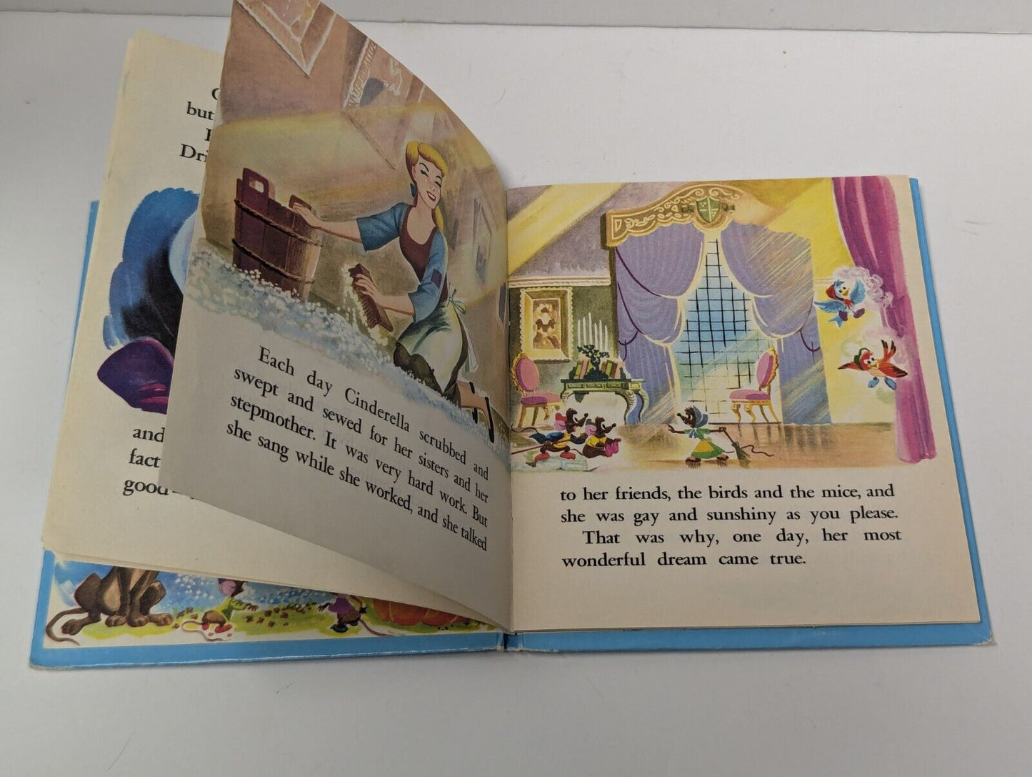 Walt Disney's CINDERELLA - Whitman Tell-A-Tale #2464 (1972, Hardcover) VINTAGE