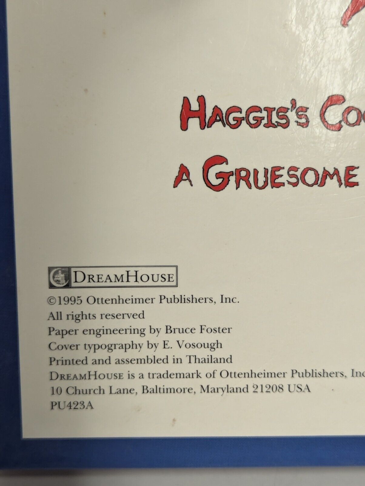 1995 A Gruesome Stew (A monster pop-up book)