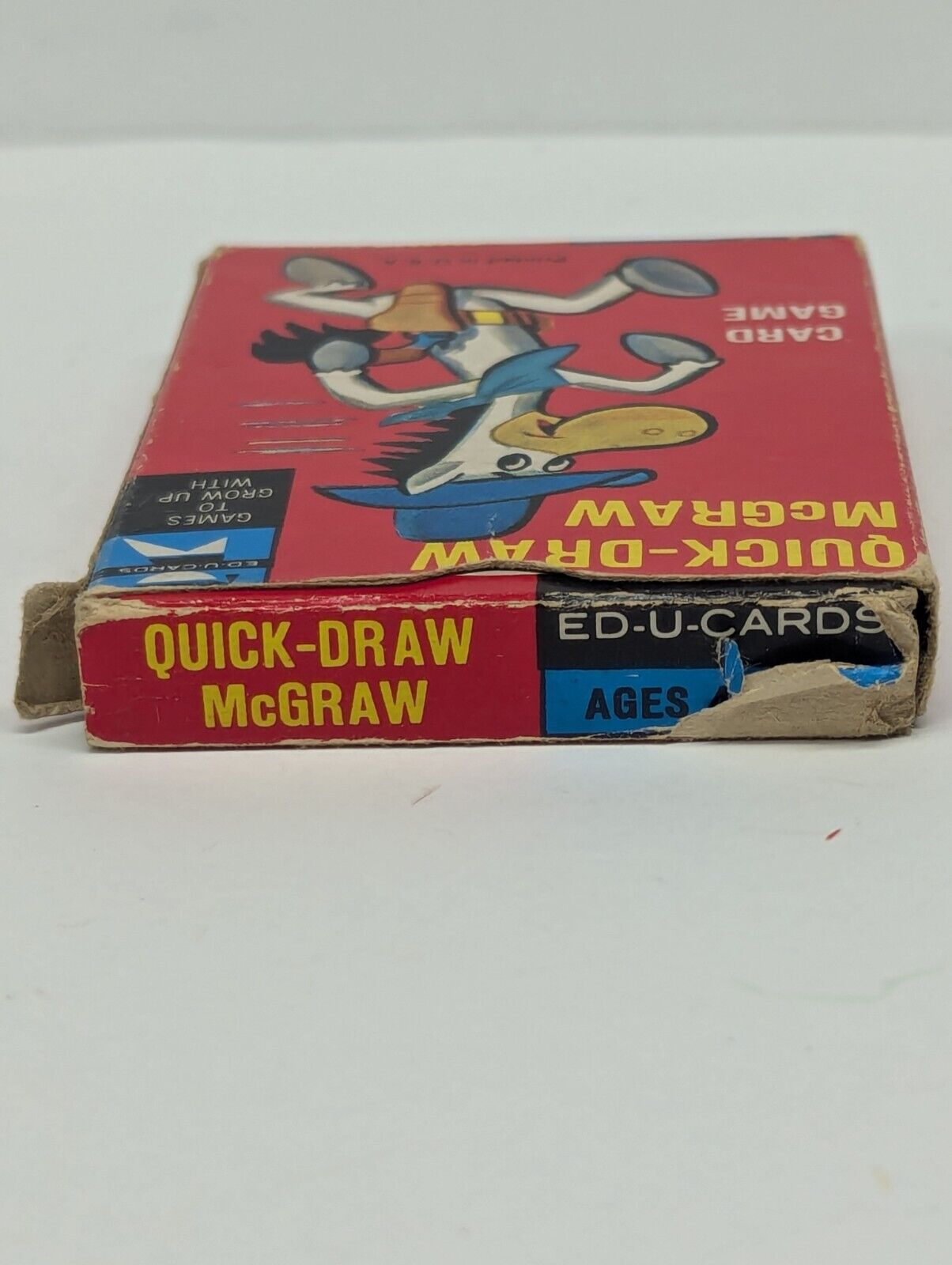 1961 Quick-Draw McGraw Card Game Educards Cards with Original Box