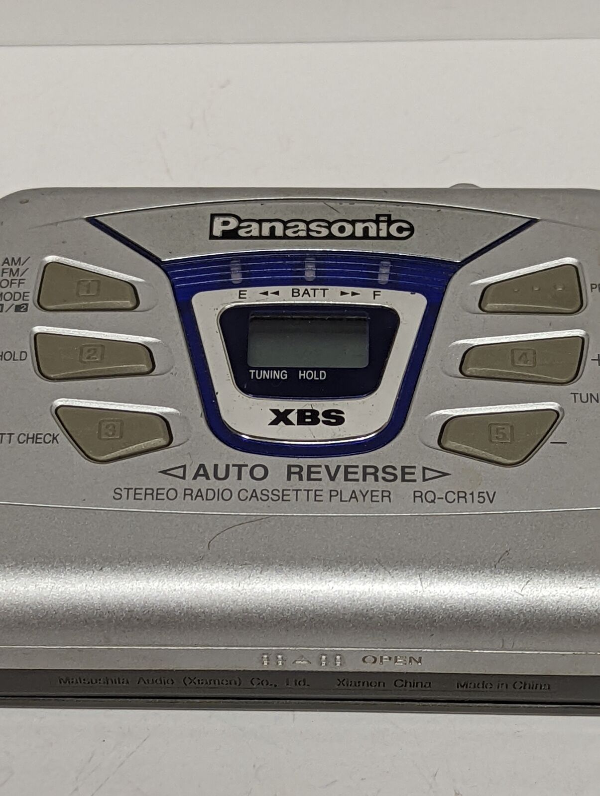 Panansonic RQ-CR15V XBS Portable StereoRadio Cassette Player USED