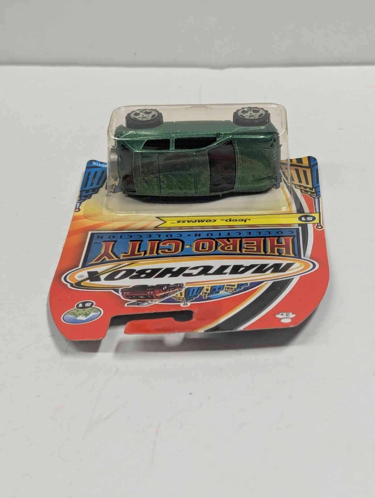 2003 Matchbox Hero City Collection Green Jeep Compass Toy Vehicle #51