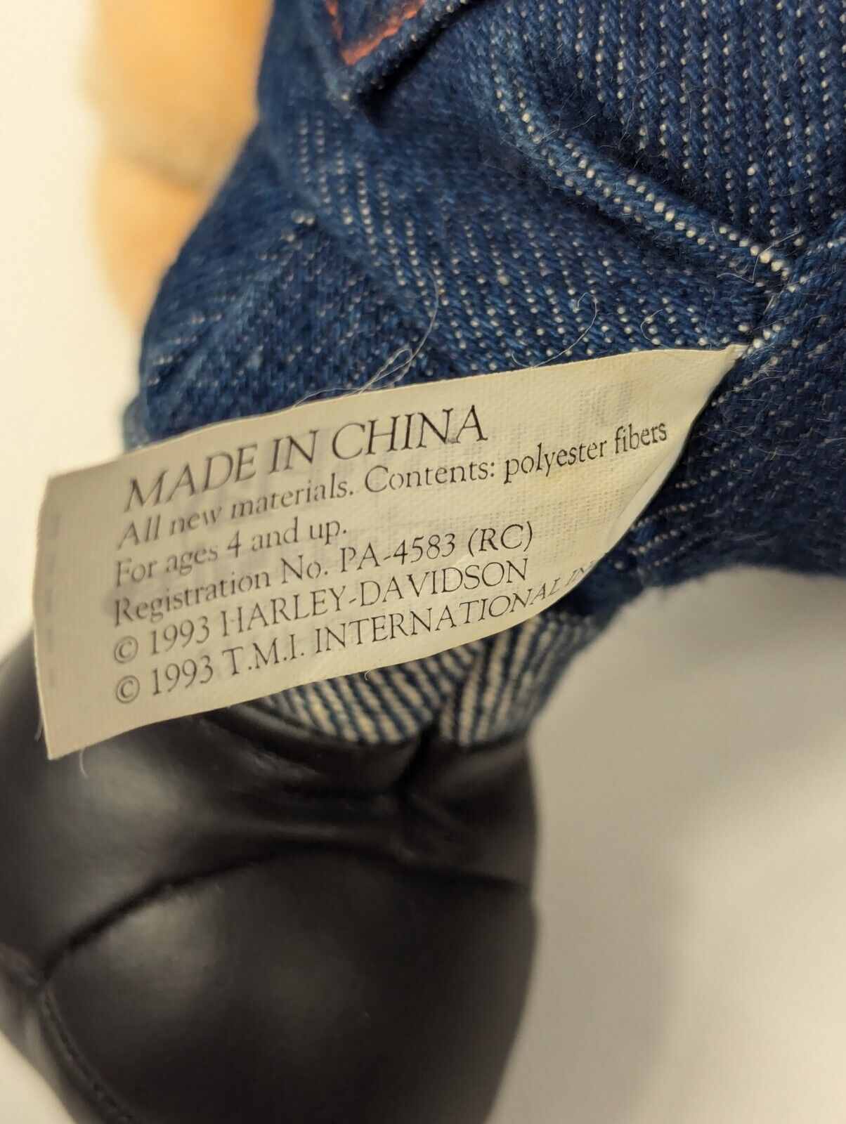 Harley Davidson Motorcycles Hawg Hog Plush 7" Pig Biker Toy 1993 Play by Play