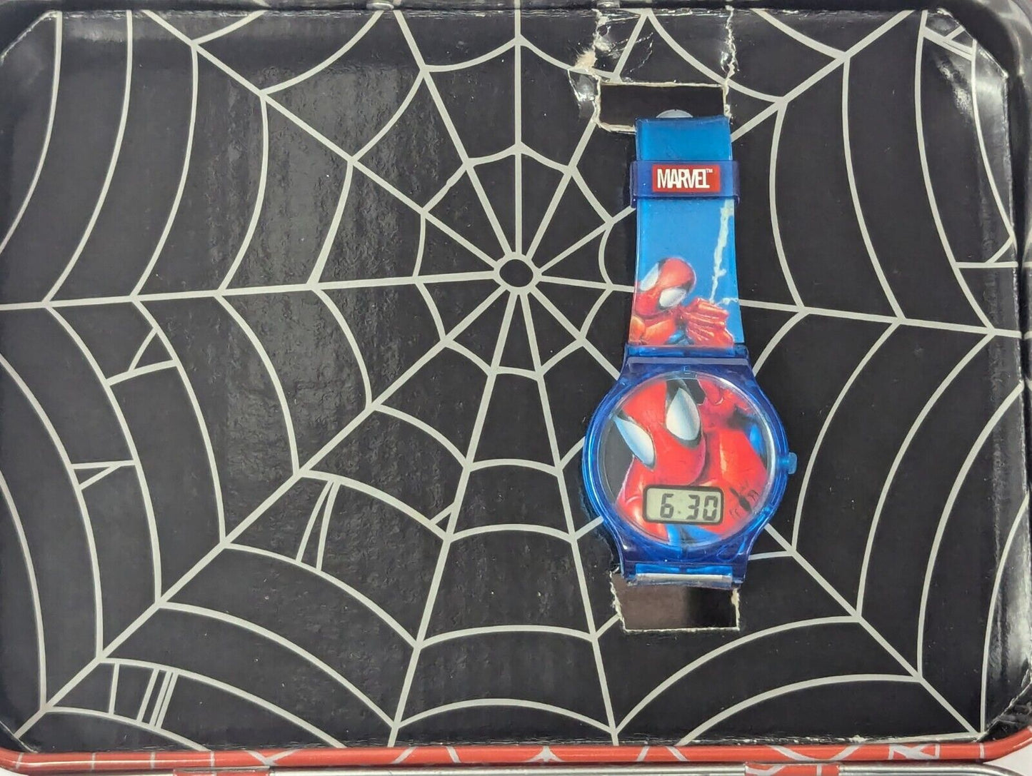 Spider-Man Marvel Lunch Box 2004 w/Watch