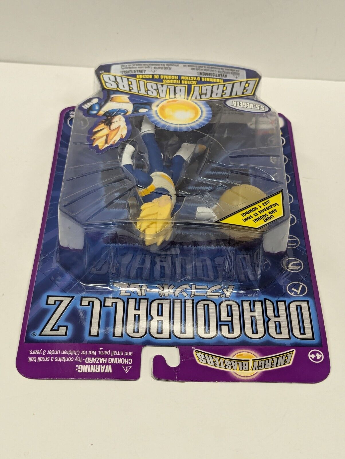 NEW 2001 IRWIN TOYS DRAGONBALL Z ENERGY BLASTERS SUPER SAIYAN VEGETA FIGURE!
