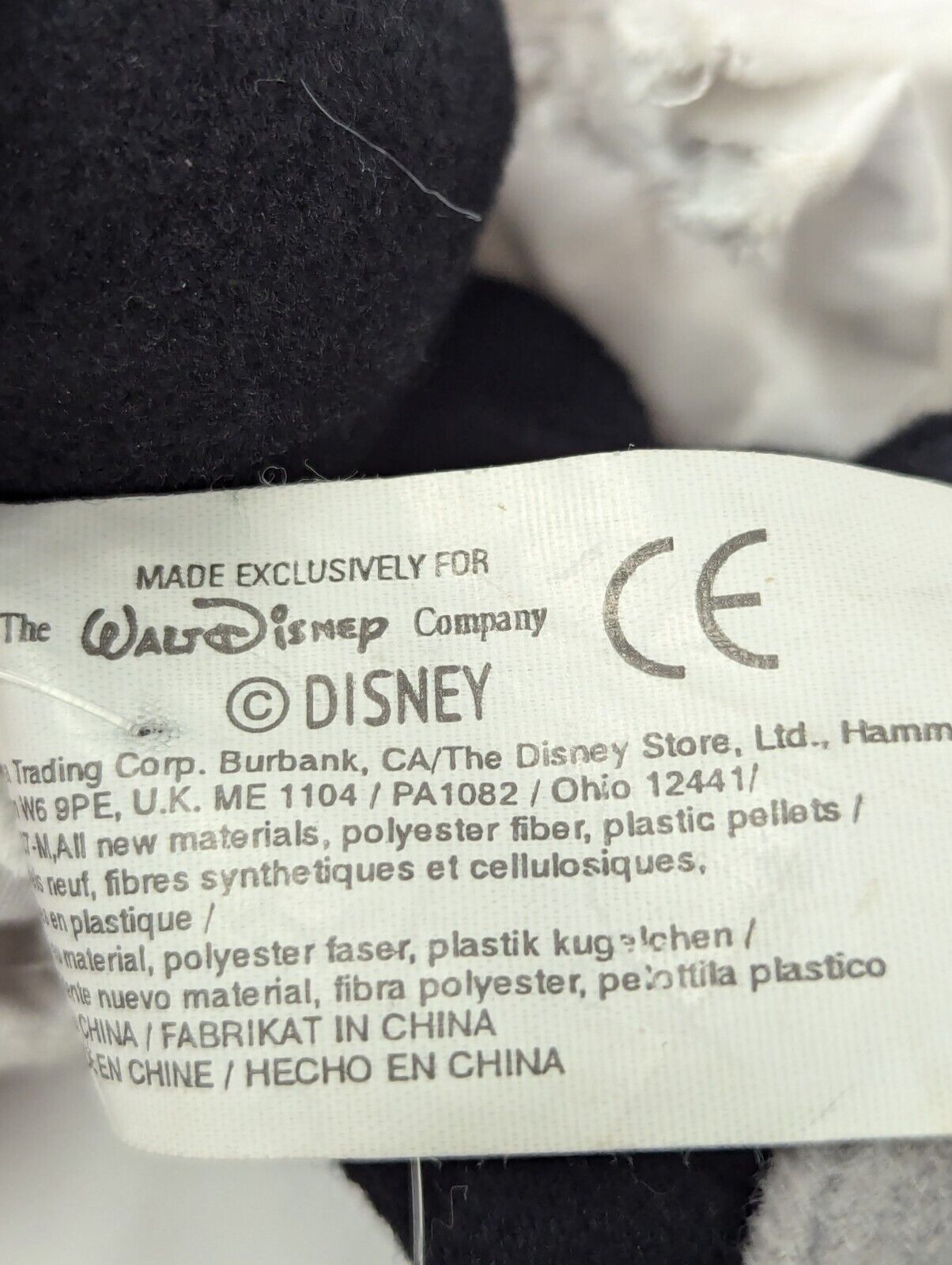 Toga Mickey Mouse 10" Bean Bag Plush Stuffed Animal