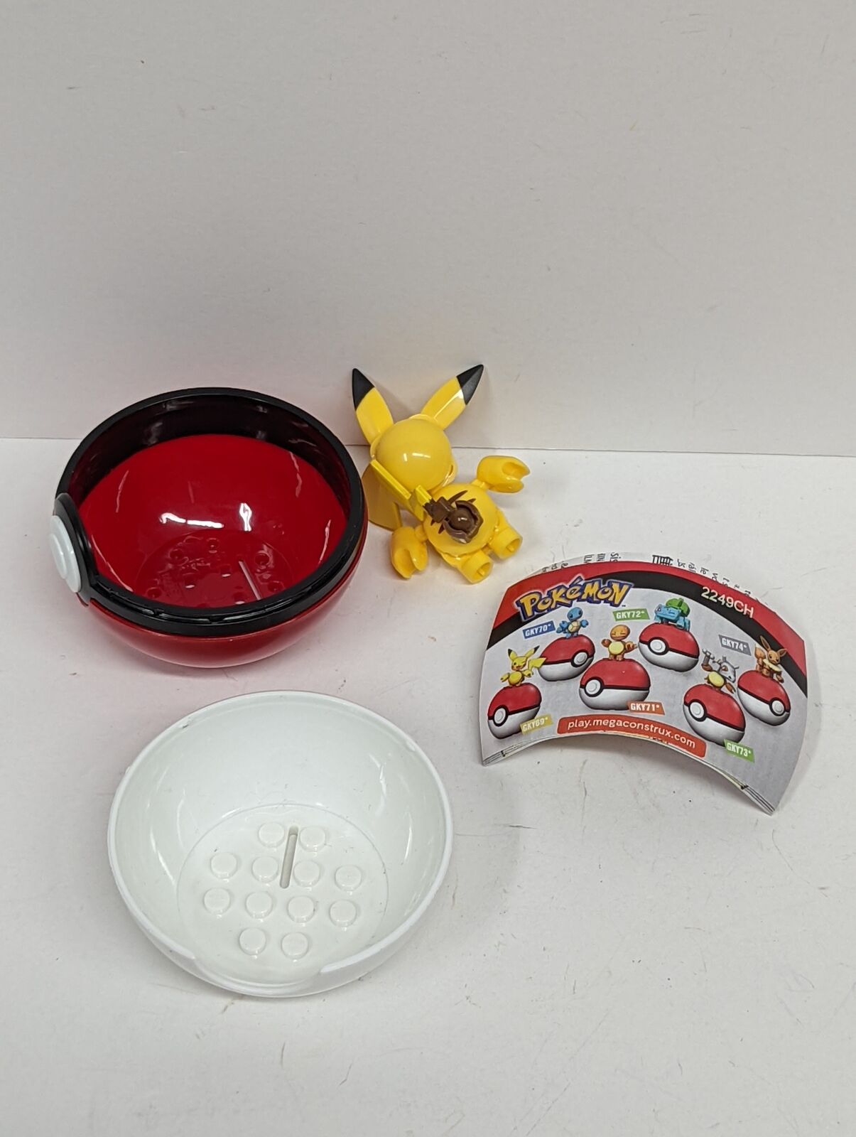 Mega Construx Pikachu Loose in Pokeball