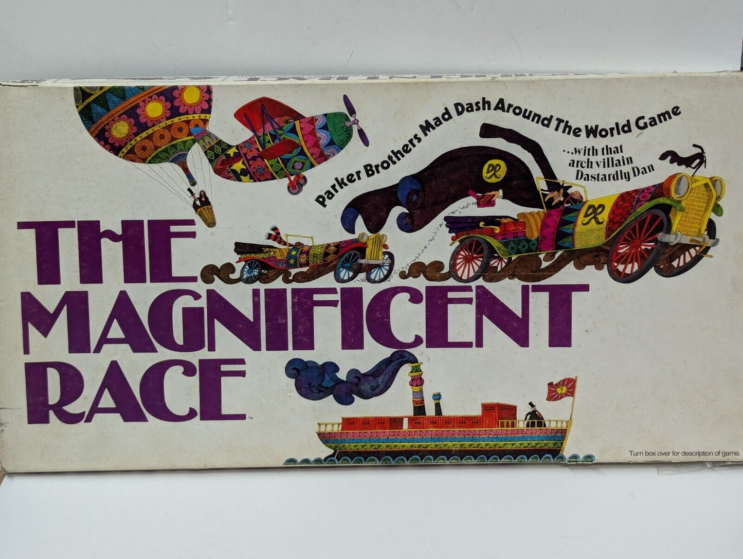 Vintage The Magnificent Race Family Board Game Parker Brothers 1975 Complete
