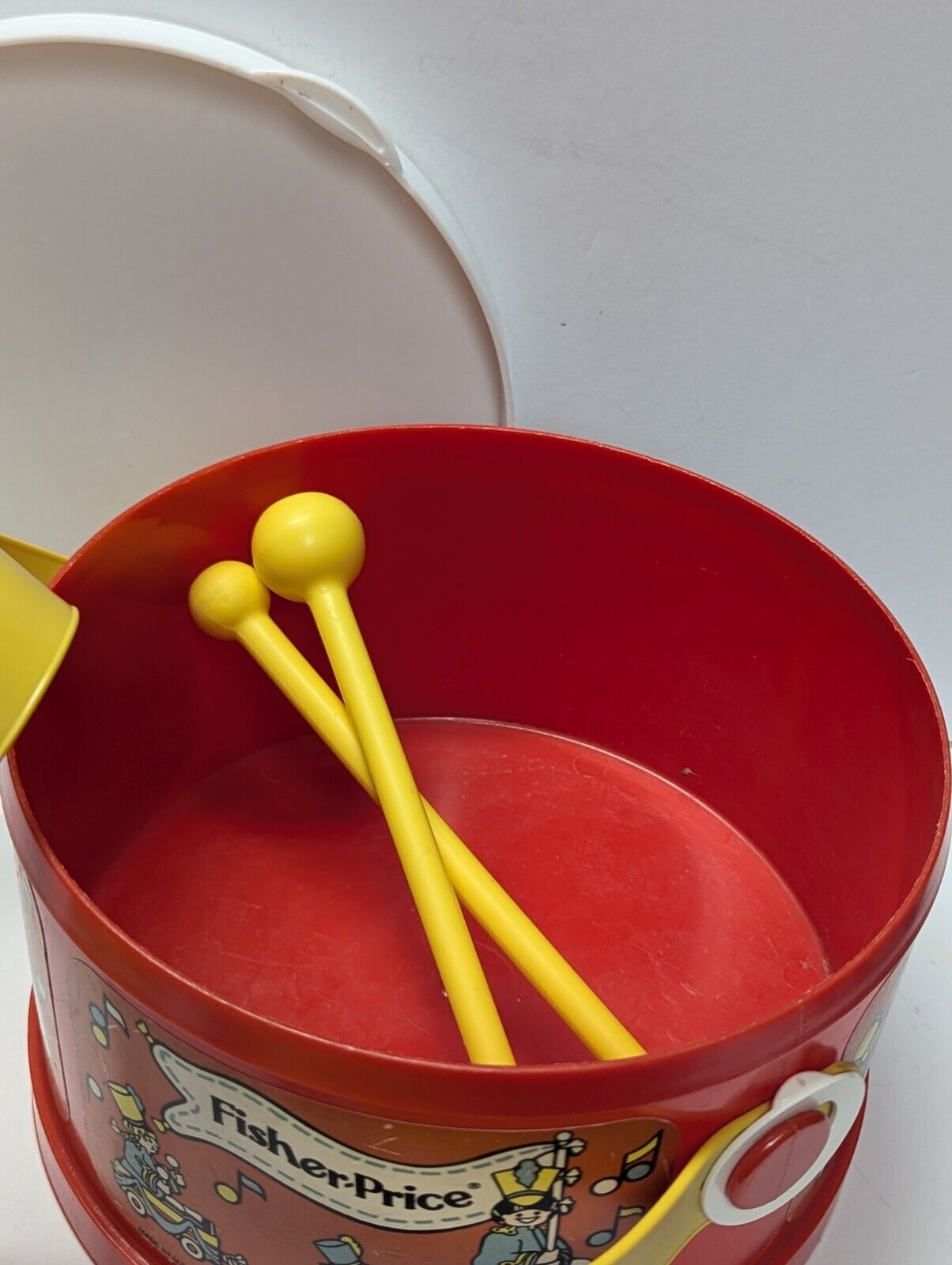 Vintage 1979 Fisher Price Drum Marching Band Set #921