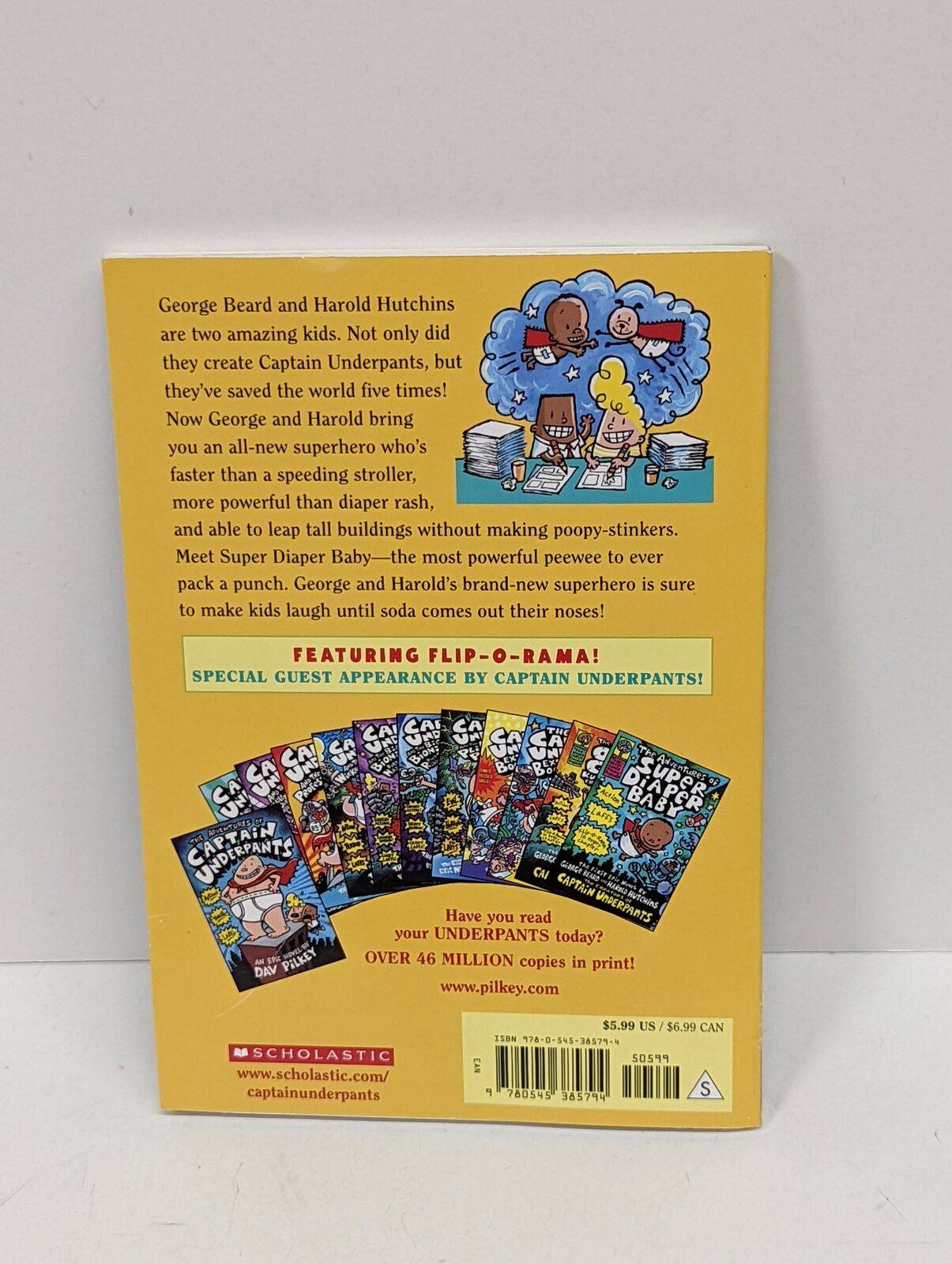 The Adventures of Super Diaper Baby Paperback USED