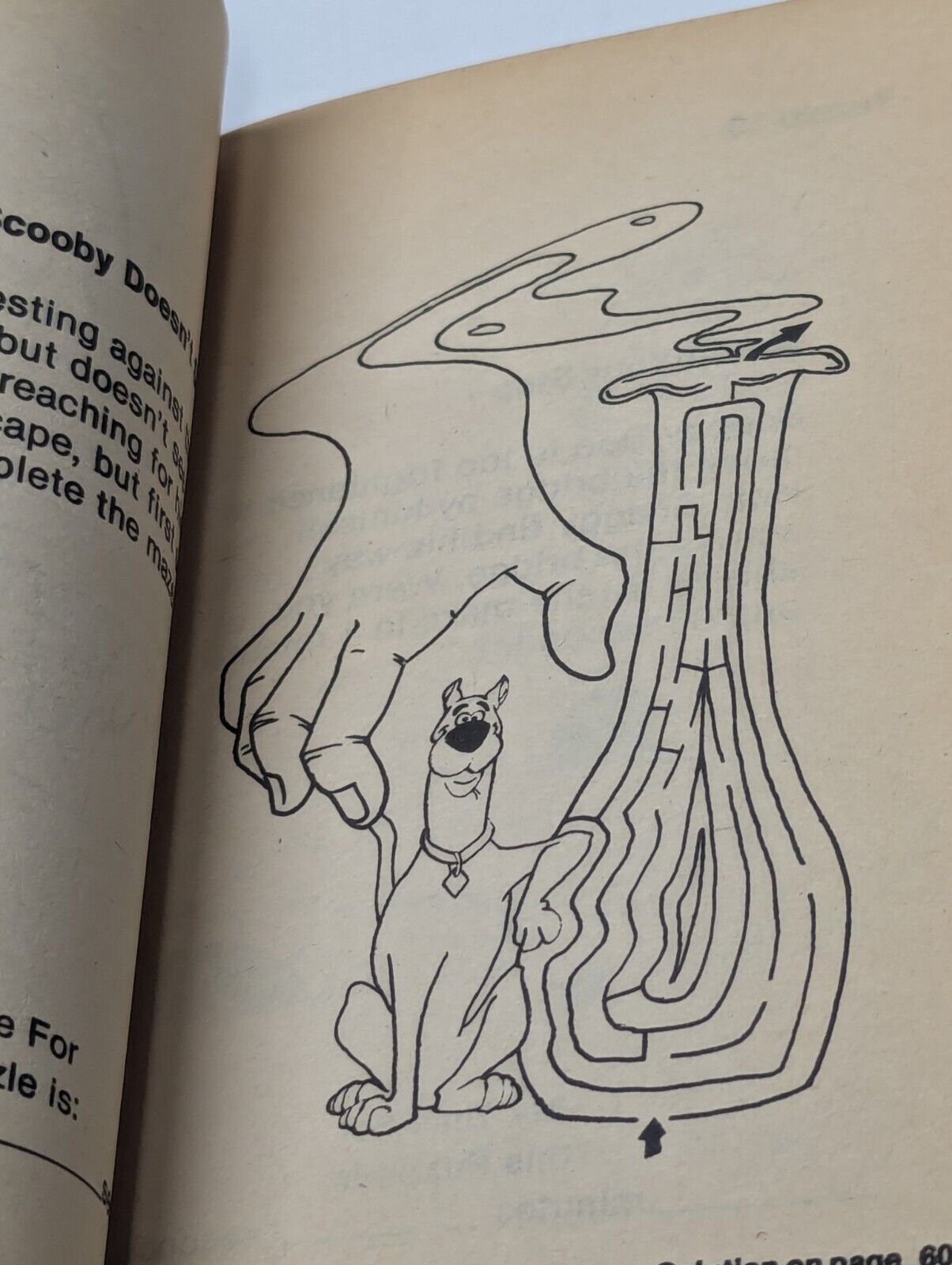 1980 Scooby Doo Monster Maze Activity Book (USED)