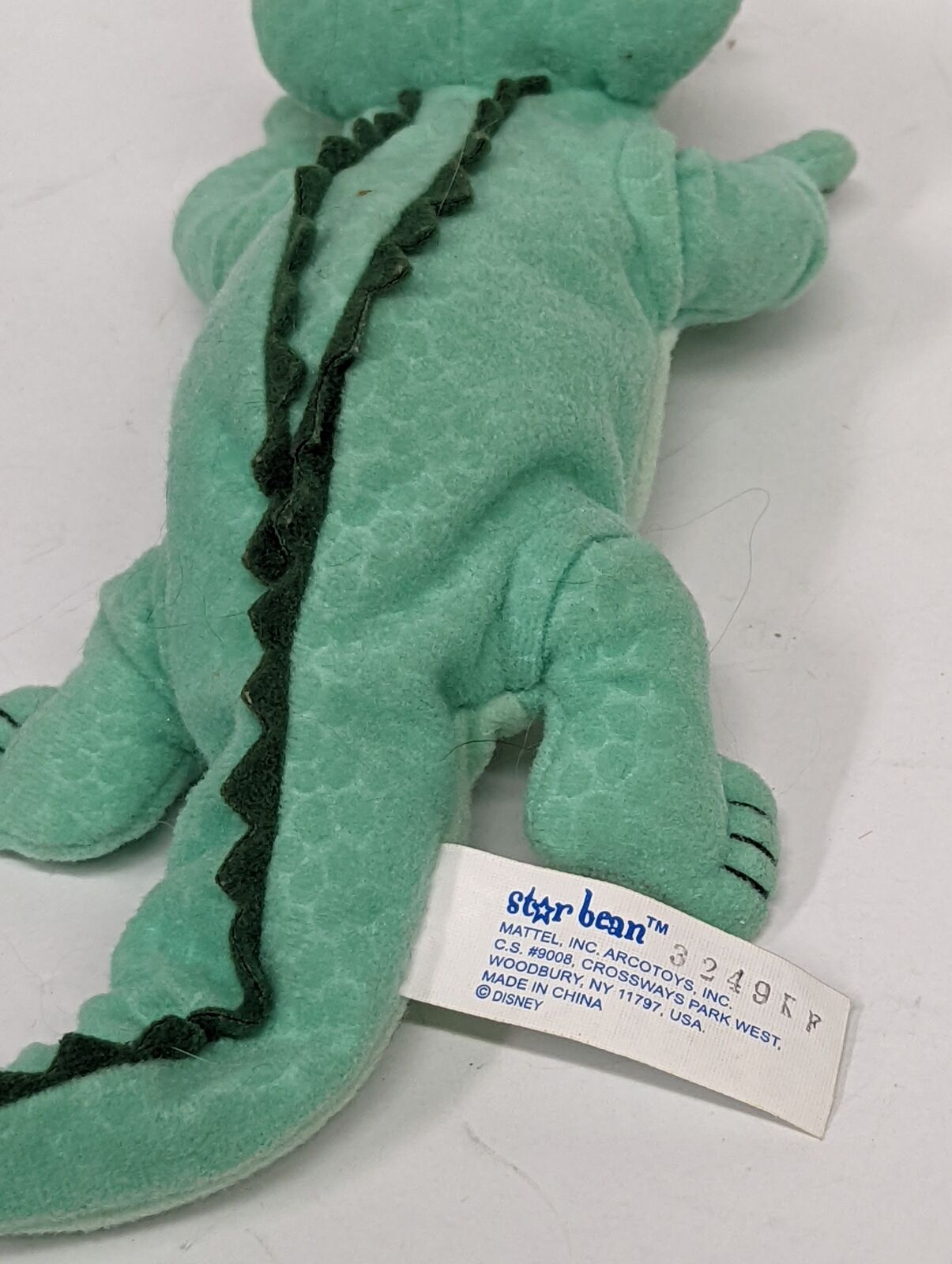 Disney Star Bean Crock Crocodile Peter Pan Plush