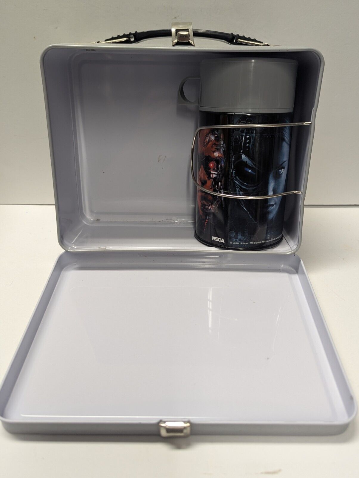 T 3 METAL LUNCH BOX Terminator 3 Rise Of The Machines - With Thermos NECA