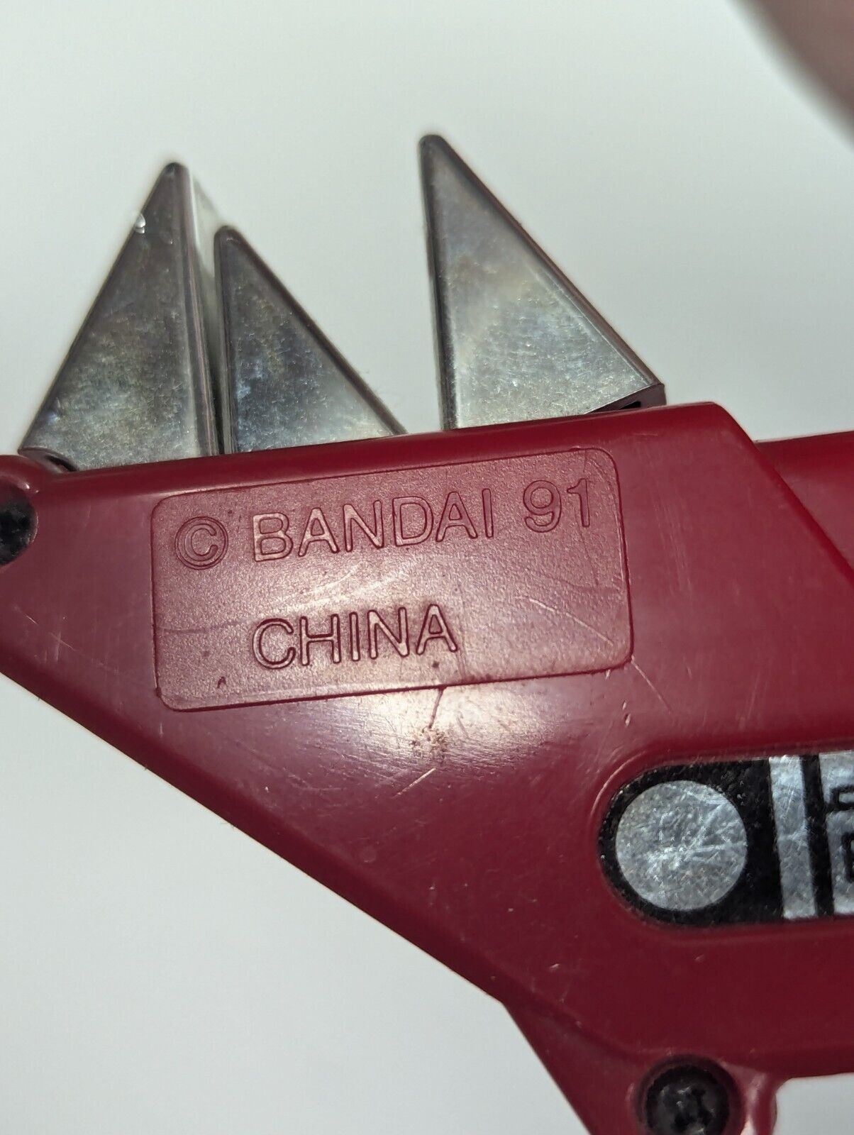 Vintage Bandai Power Rangers Red Blade Blaster Gun 1991 MMPR Untested