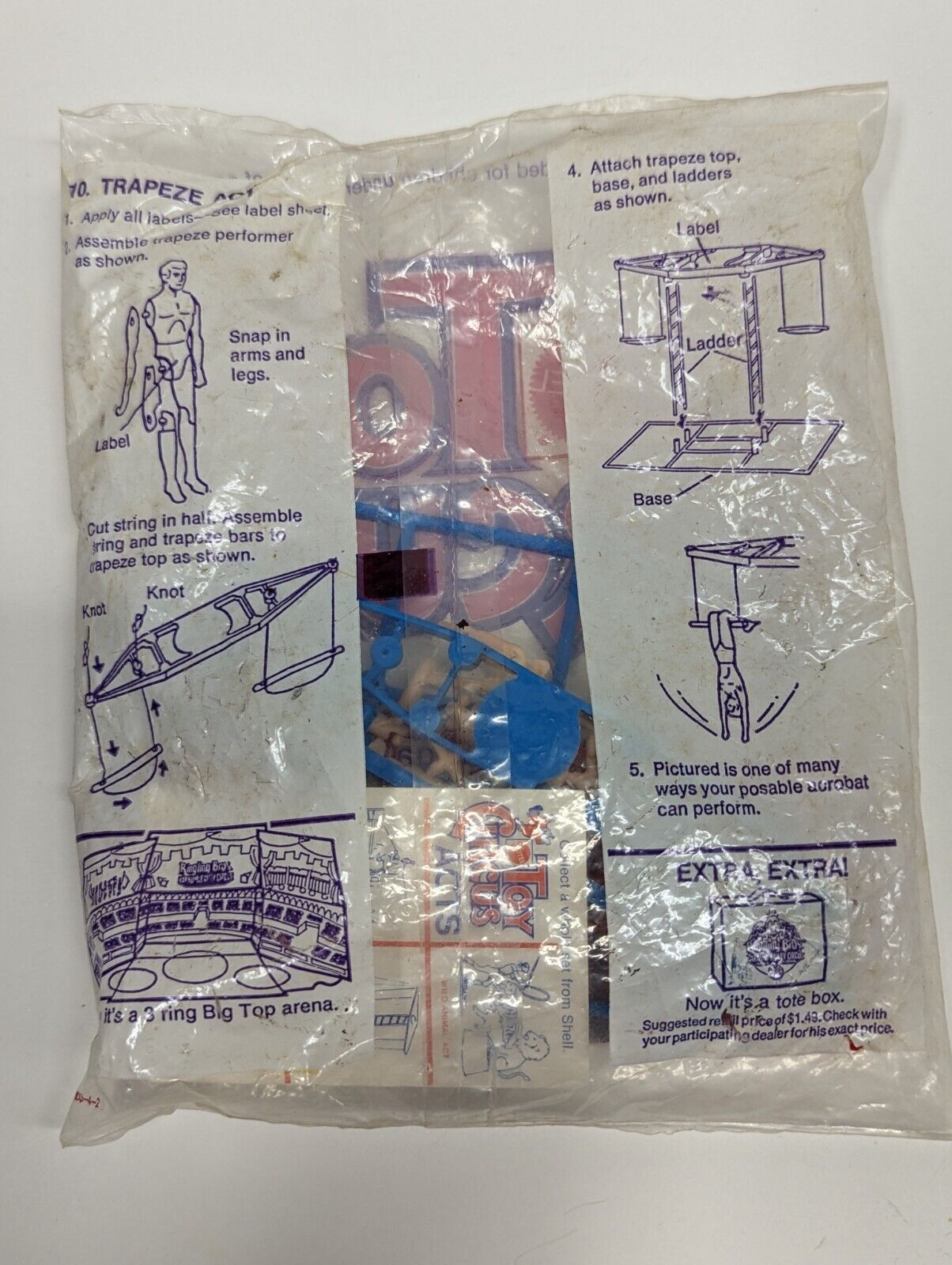 Vintage Unopened MATTEL RINGLING BROTHER TOY CIRCUS ACROBATIC # 11 Accessory Act