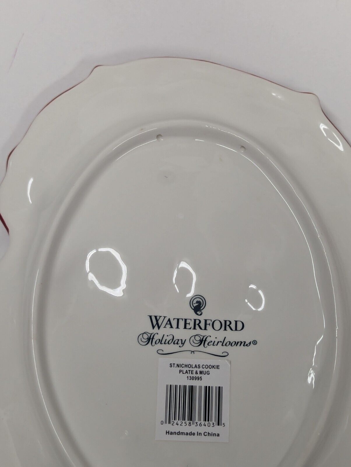 Waterford Holiday Heirlooms Milk & Cookies for Santa St Nick Mug & Plate Set