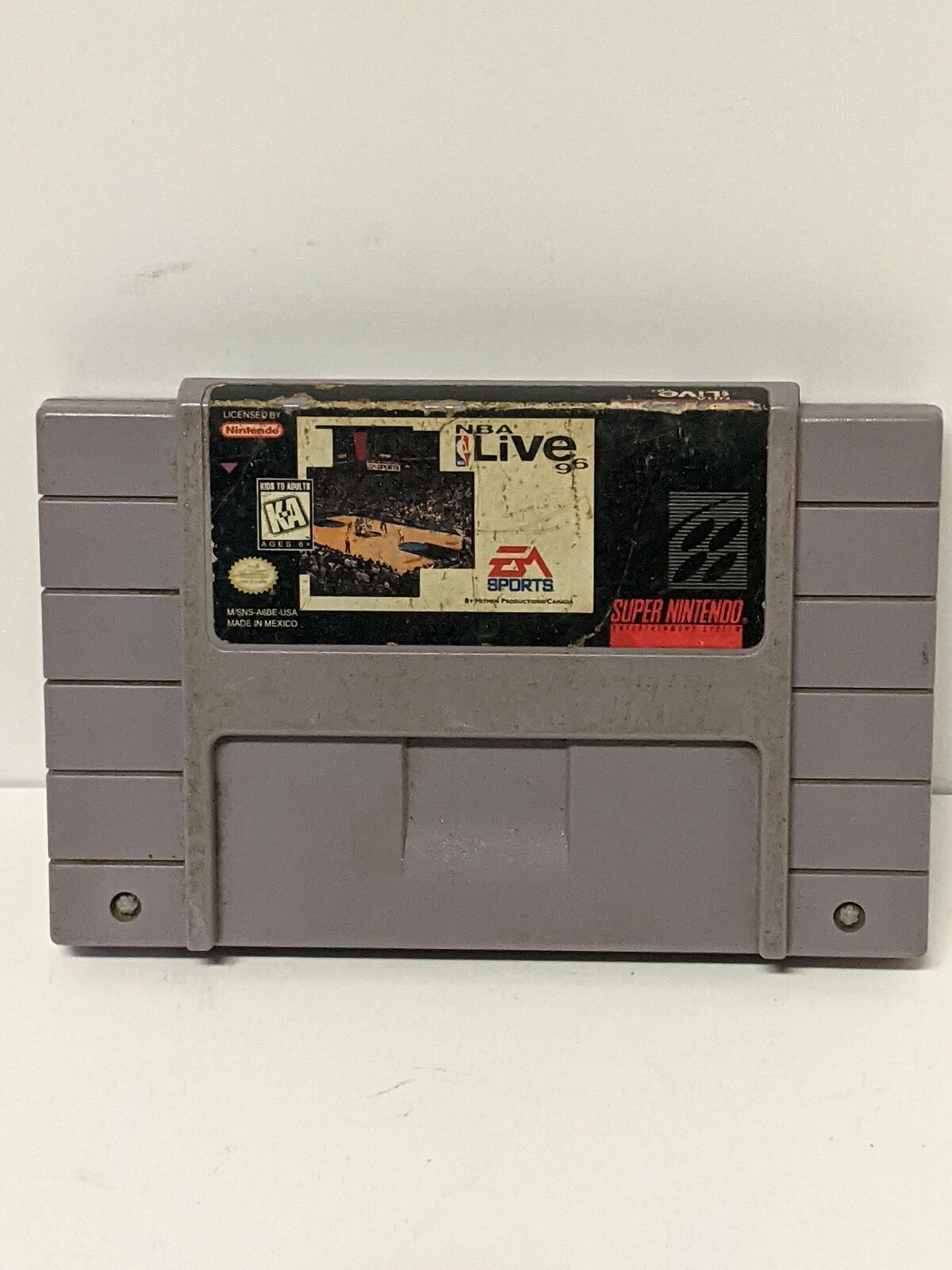 Vintage SNES NBA Live 96 (USED/WORN) UNTESTED
