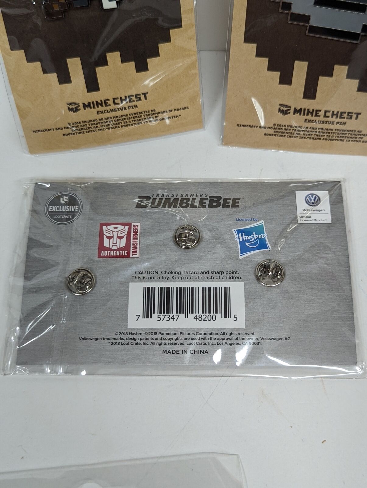 Lot of Lootcrate Exclusive Pins, Buttons & Glasses NEW