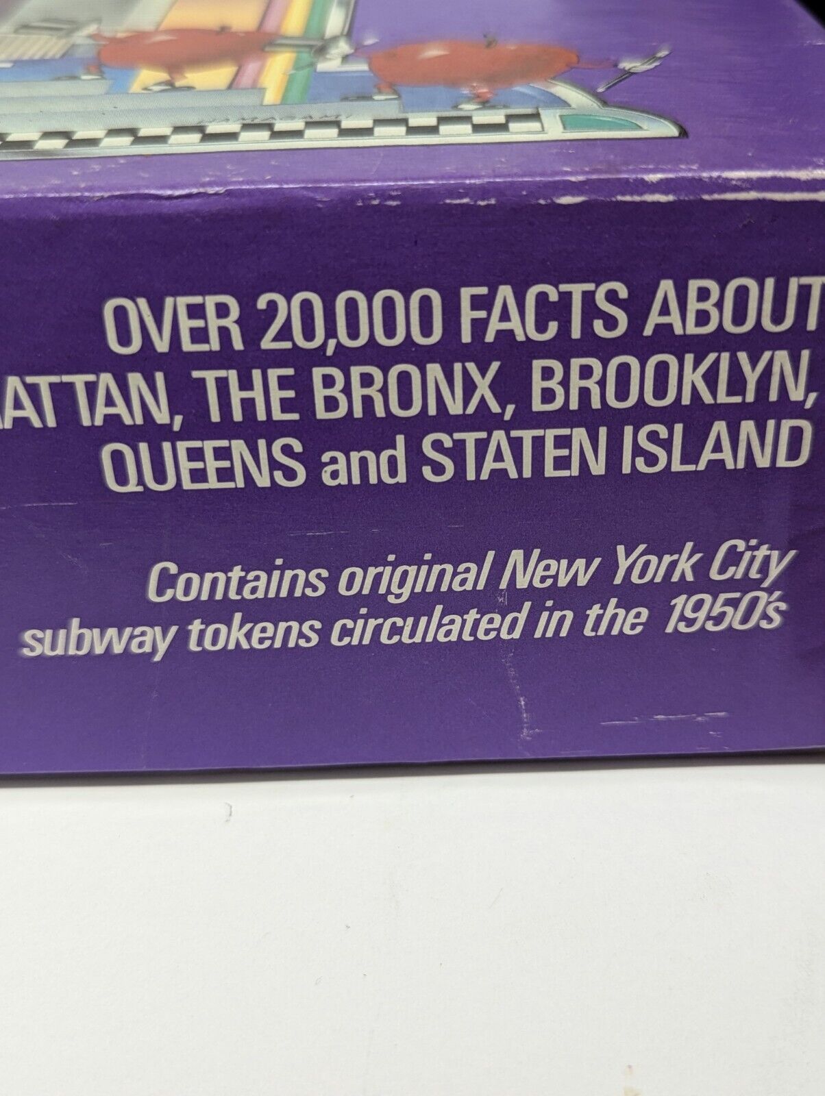 Metromania 1985 1st Edition New York City Trivia Board Game COMPLETE w/t Tokens