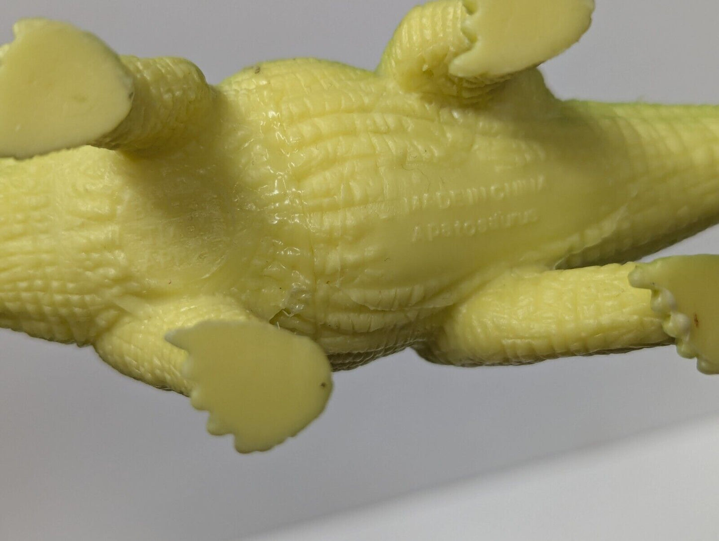 Green Yellow Sauropod Dinosaur Plastic Toy PVC Figure