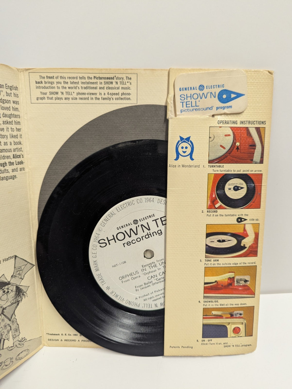 1964 VTG GE Show N Tell Viewer Picturesound Record & Slide Opera Orpheus