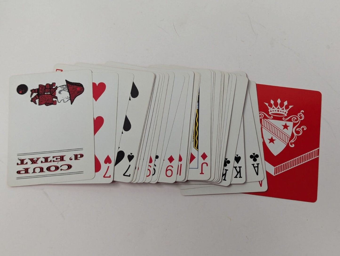 Vintage 1966 COUP D’ ETAT Game Of Cards Parker Brothers, Missing Daggers