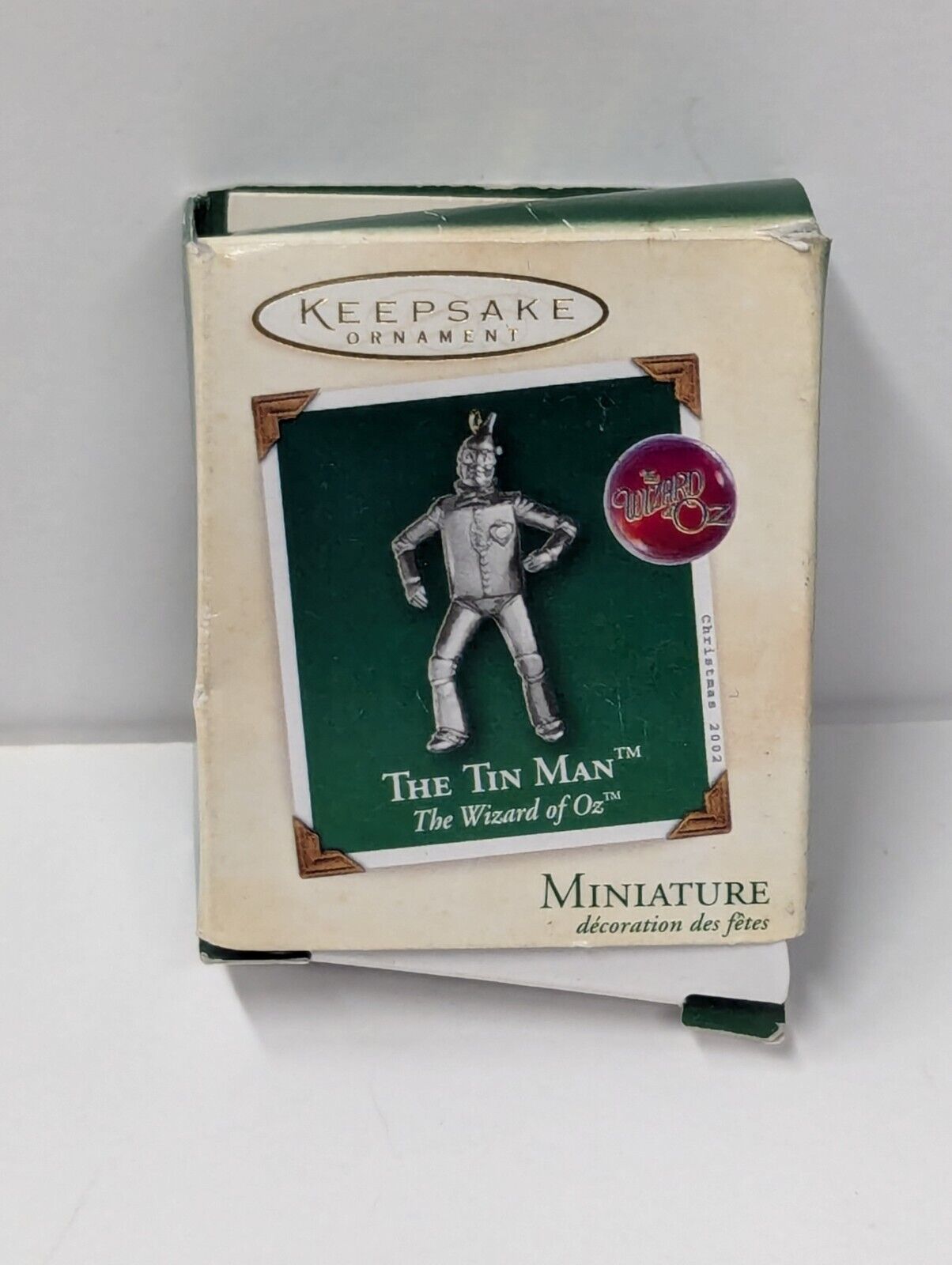 Hallmark Miniature Wizard of Oz Tin Man 2002 Silver-Plated Keepsake Ornament