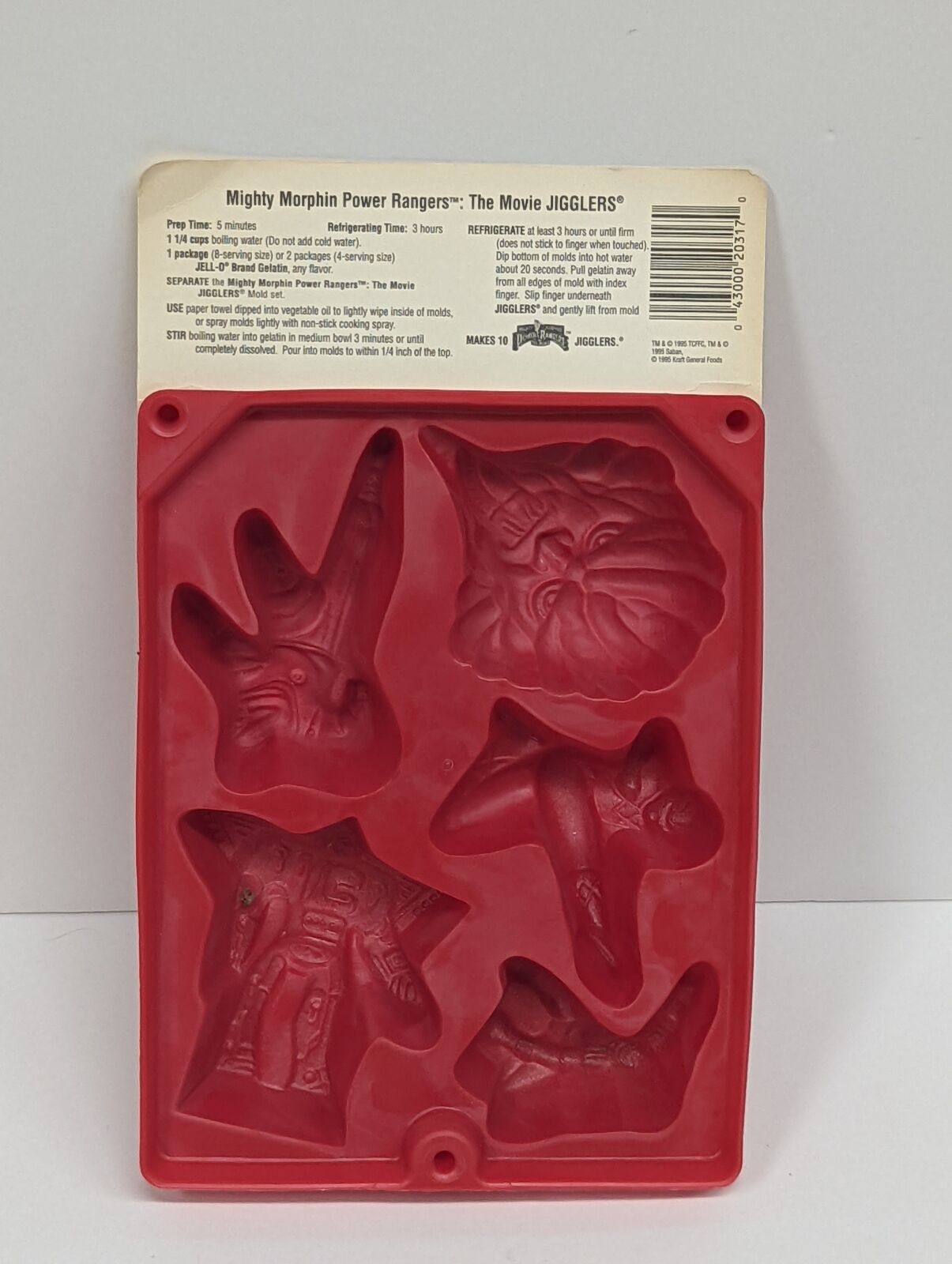 1995 Power Rangers The Movie Jello Mold