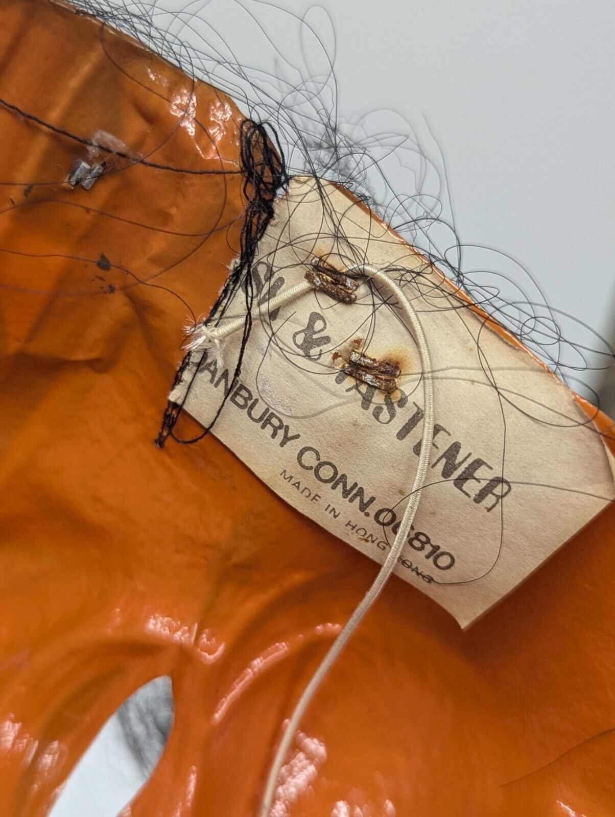 Vintage Native American Plastic Mask LONG HAIR