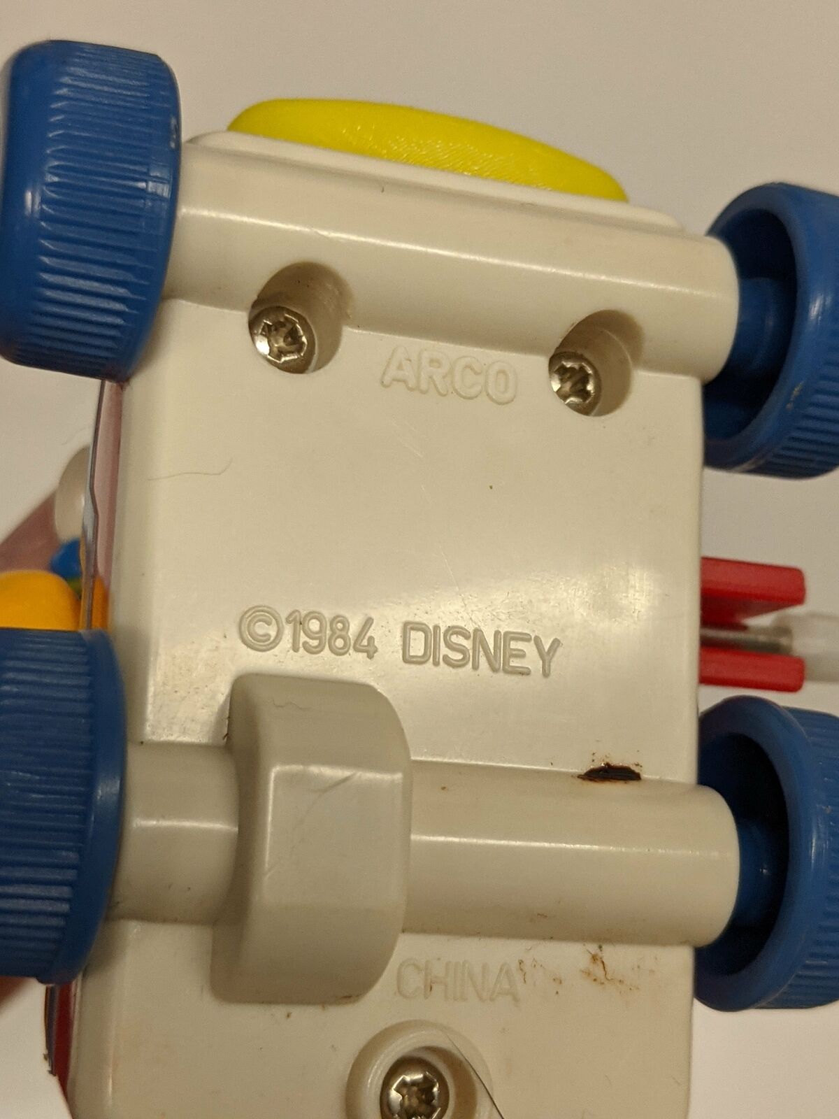 1984 Donald Duck Wind-Up Baby Toy Loose