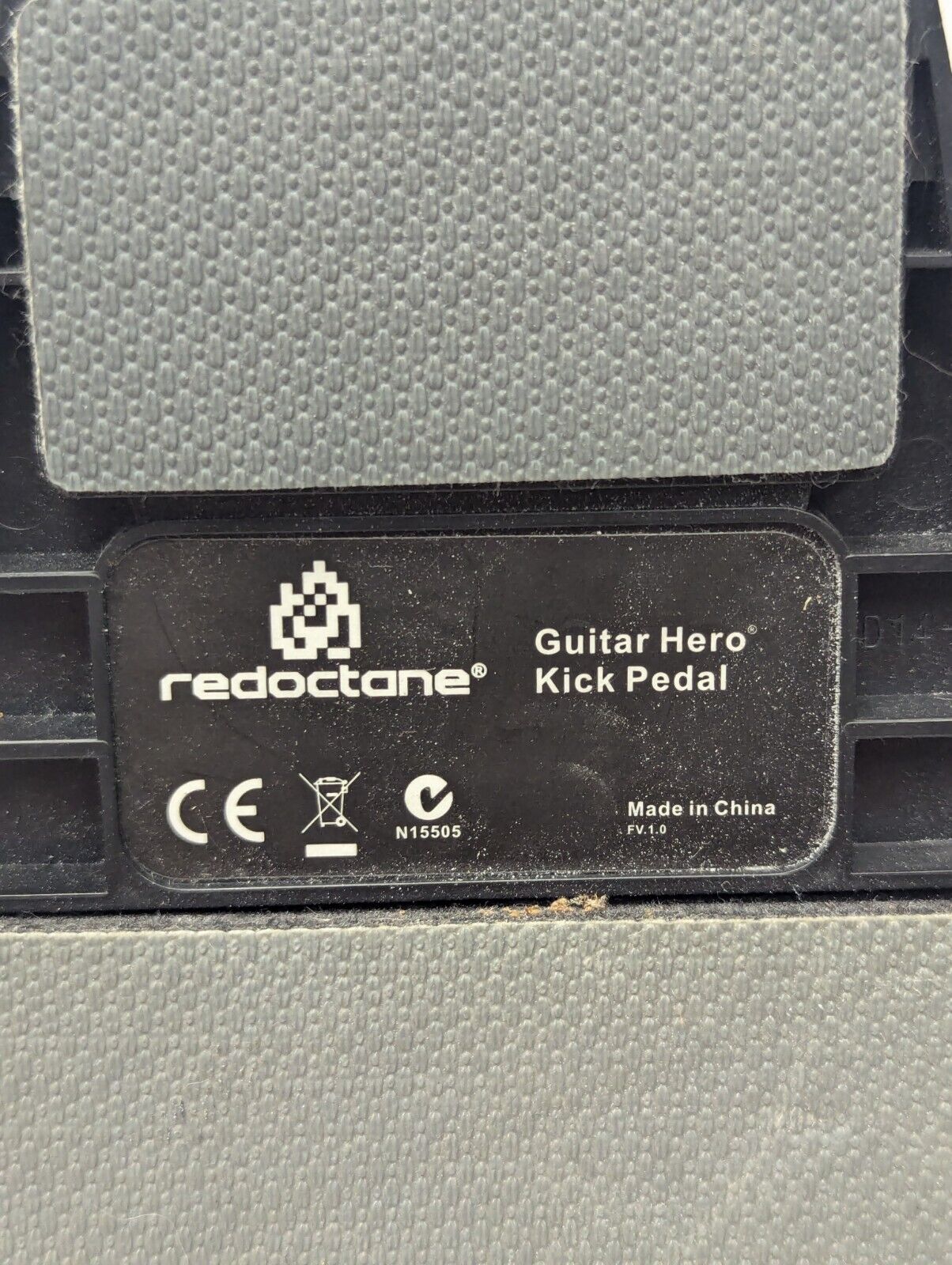 Guitar Hero Kick Foot Drum Pedal Red Octane *No Power Cord *As Is *Not Tested