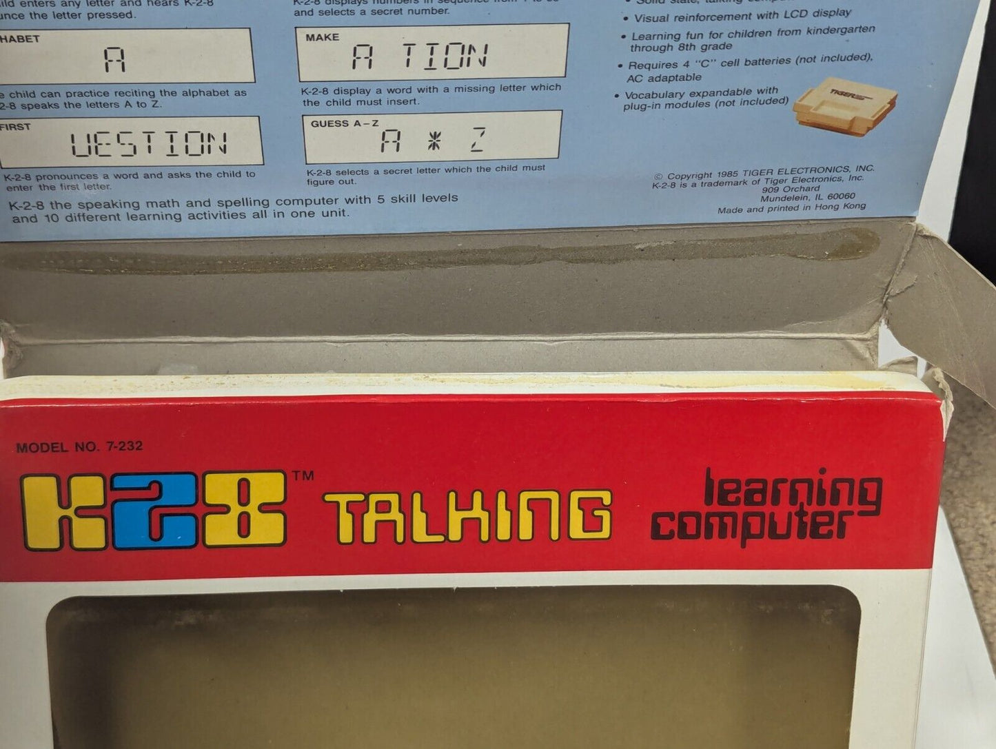 K28 Talking Learning Computer (Tiger Electronics 1985) RARE