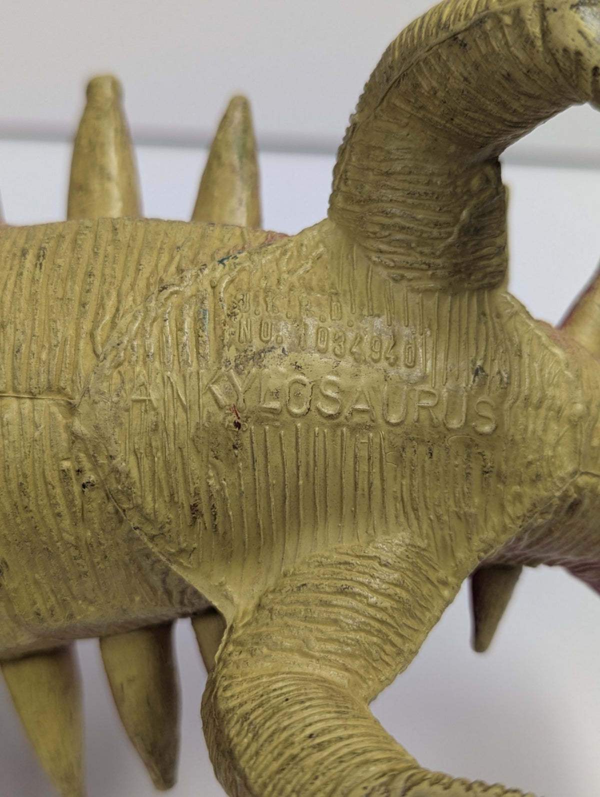 Vintage 1986 Dor Mei Ankylosaurus 15" Dinosaur Figure