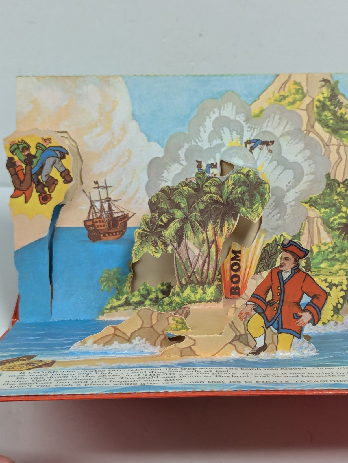Vintage 1969 PURNELL Pirate Treasure A Novelty Pop Up Book Popup