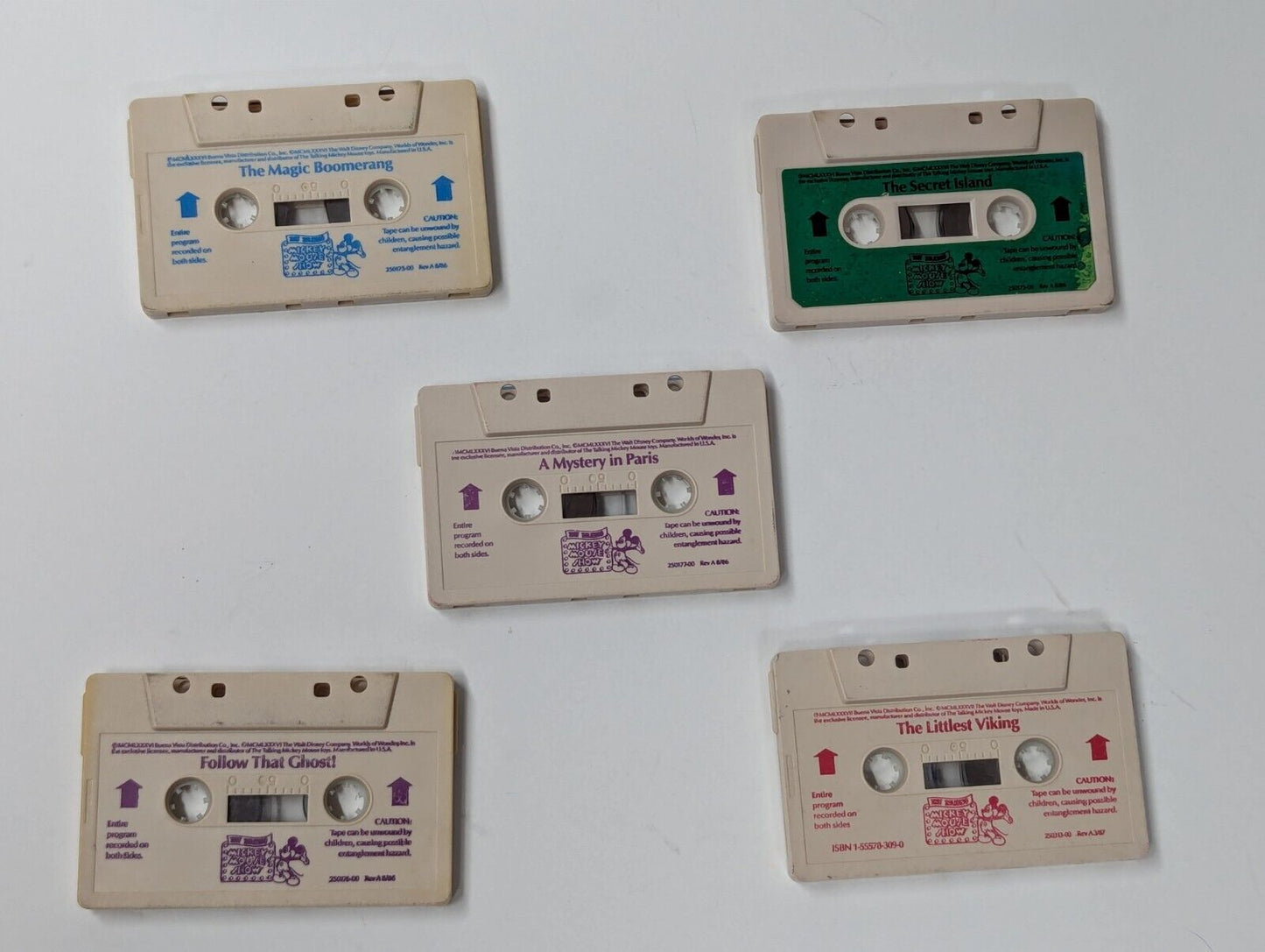 1986 Worlds of Wonder Talking Mickey Mouse Plush/Books/Cassettes/Manual *Working