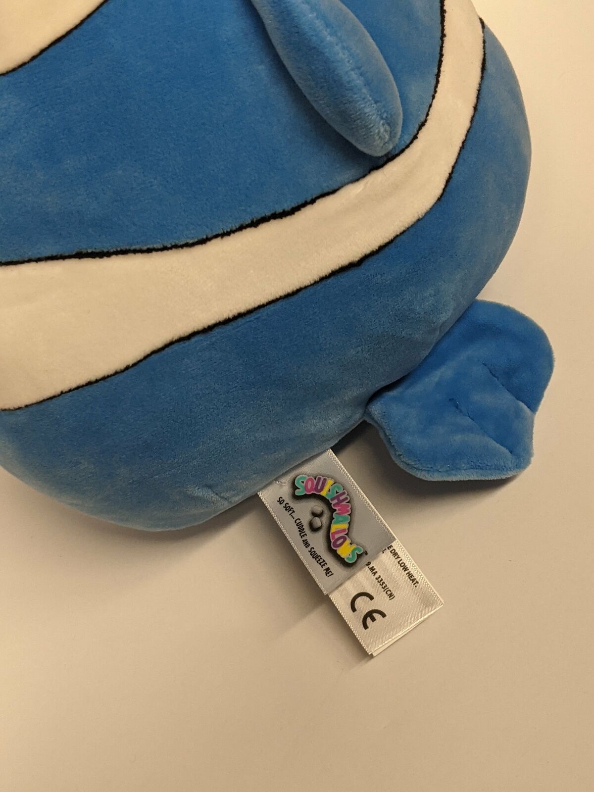 Blue Fish with Anchor Squishmallow USED