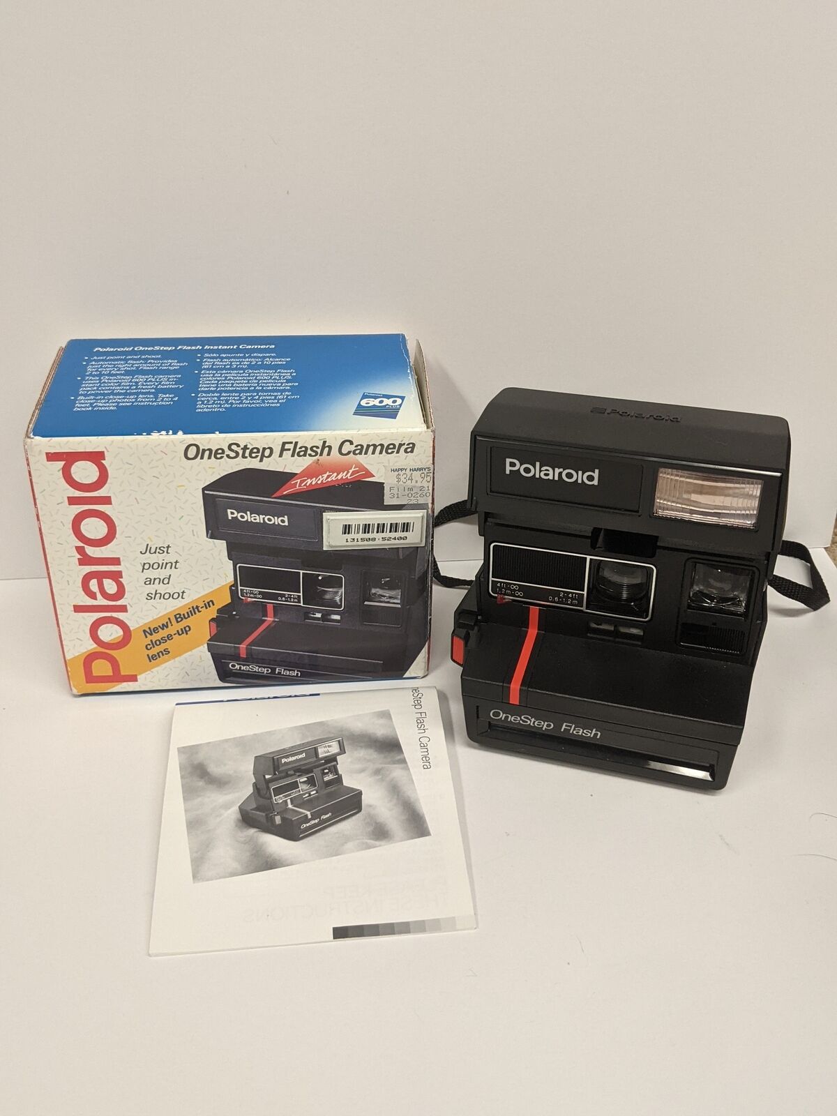 Vintage OneStep Flash Polaroid in Box