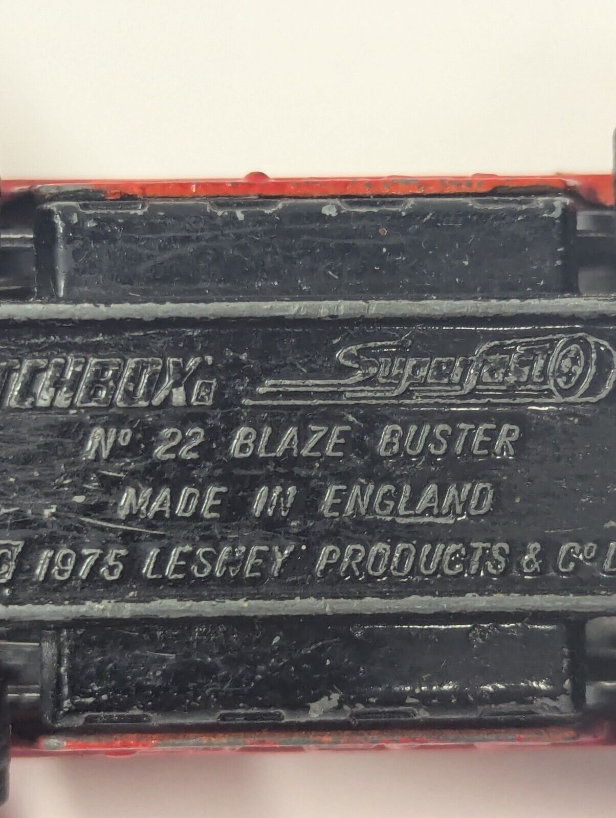 Matchbox Lesney Superfast #22 Blaze Buster 1975 England Loose Diecast