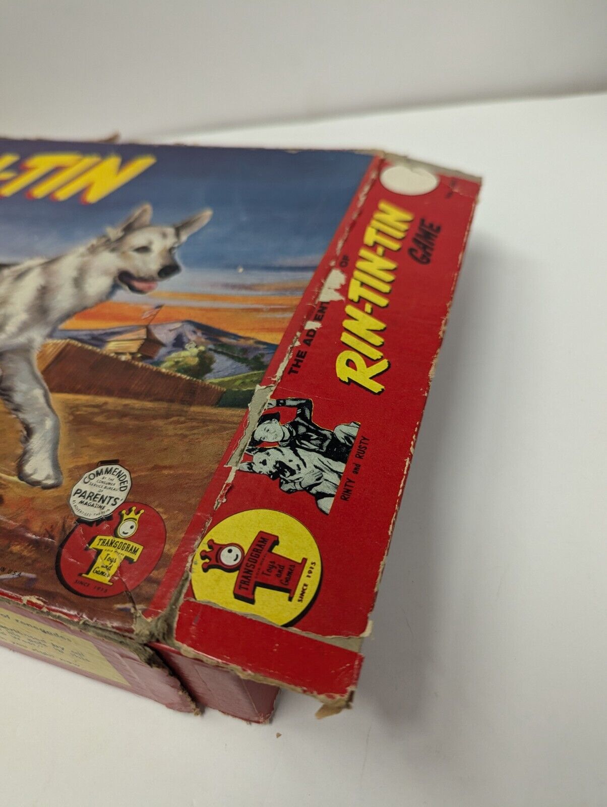 Vintage 1955 The Adventures of Rin-Tin-Tin Board Game by Transogram (Complete)