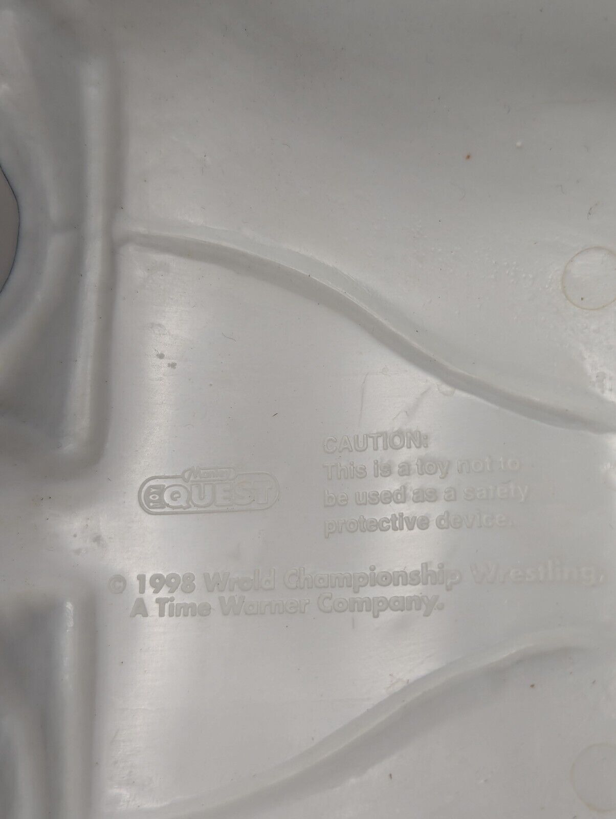 1998 Vintage WCW Original STING Mask White (HARD PLASTIC)