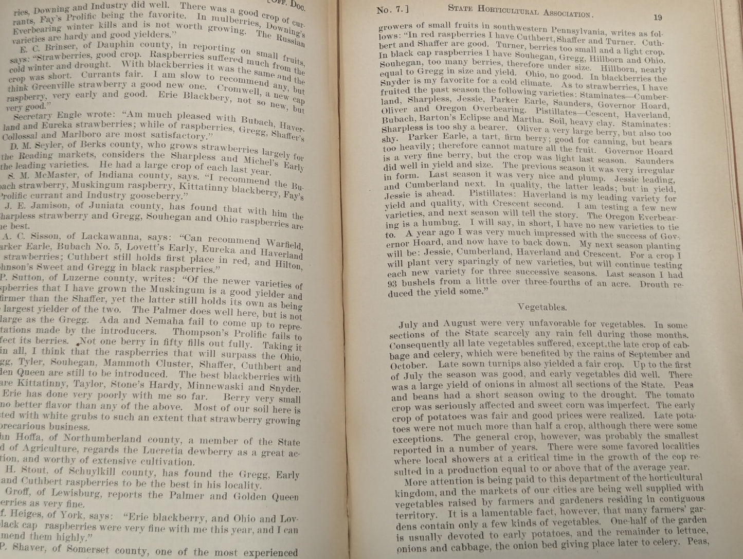 Antique Agriculture of Pennsyvania 1894 Book Hardcover