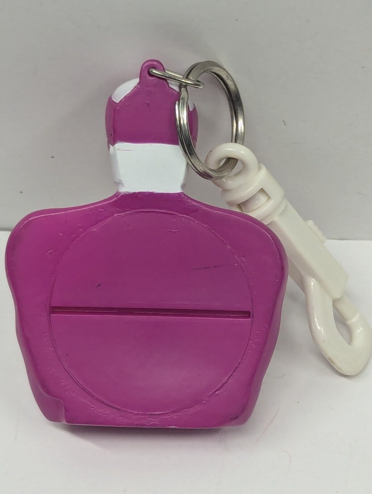 Vintage 1993 Mighty Morphin Power Rangers Pink Ranger Coin Case Keychain - Pouch