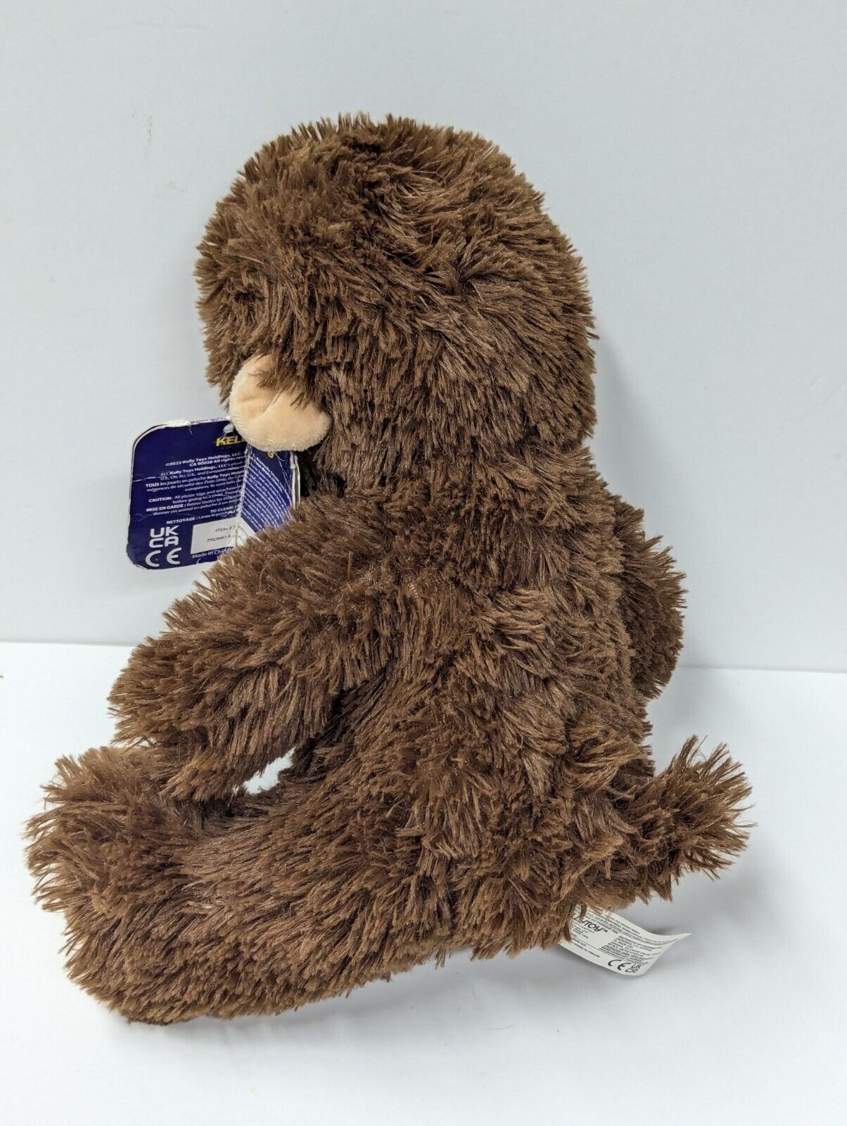 Kellytoy 2022 Promo 10" Sitting Brown Monkey Soft Plush Stuffed Animal Toy