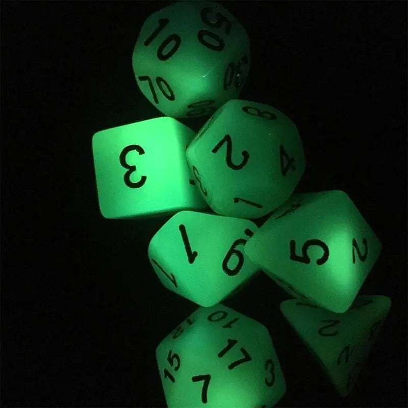 Glow in The Dark Dice Set (D20)