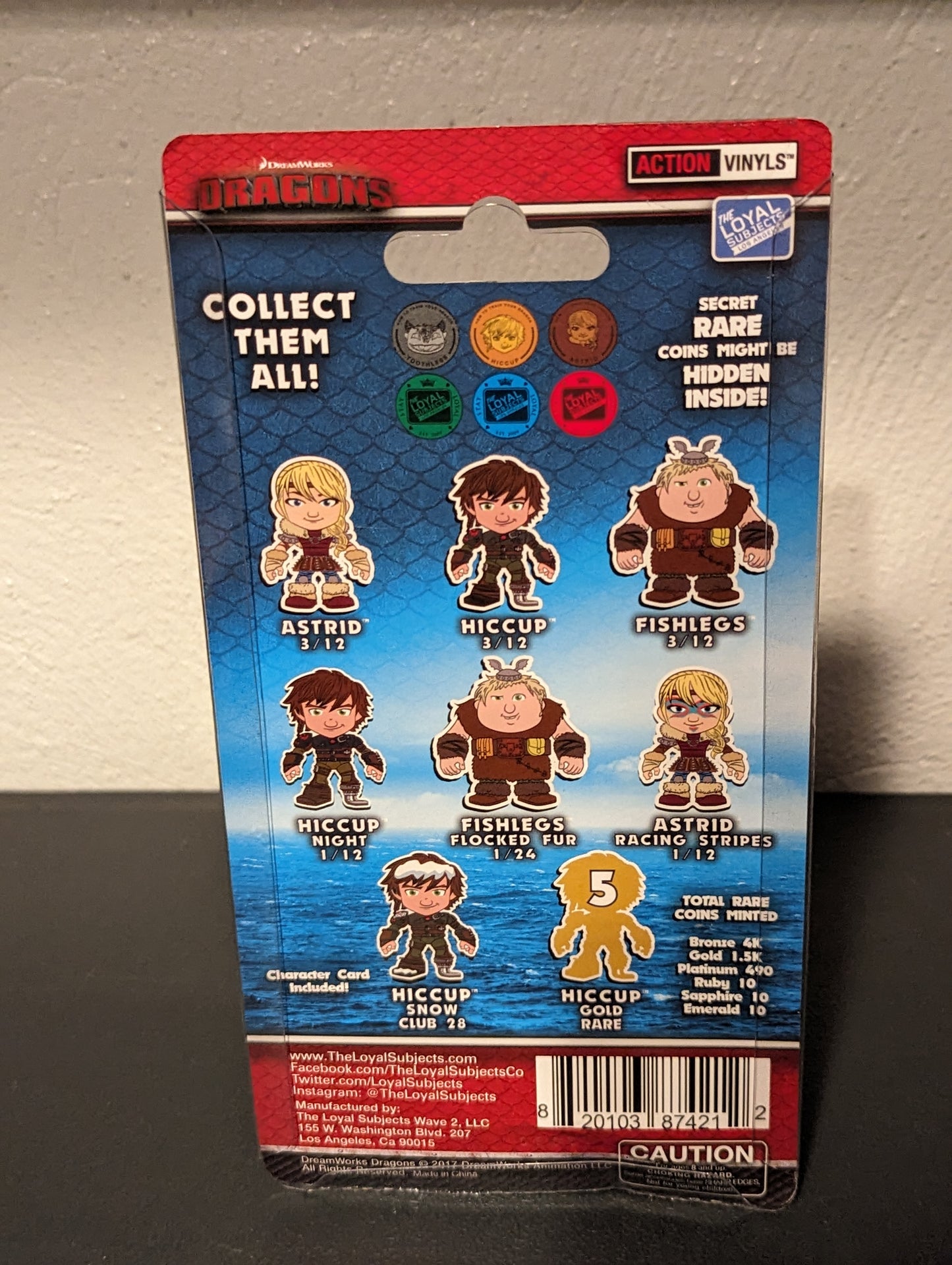 Loyal Subjects How To Train Your Dragon Hiccup (NIGHT) Real Action Vinyls