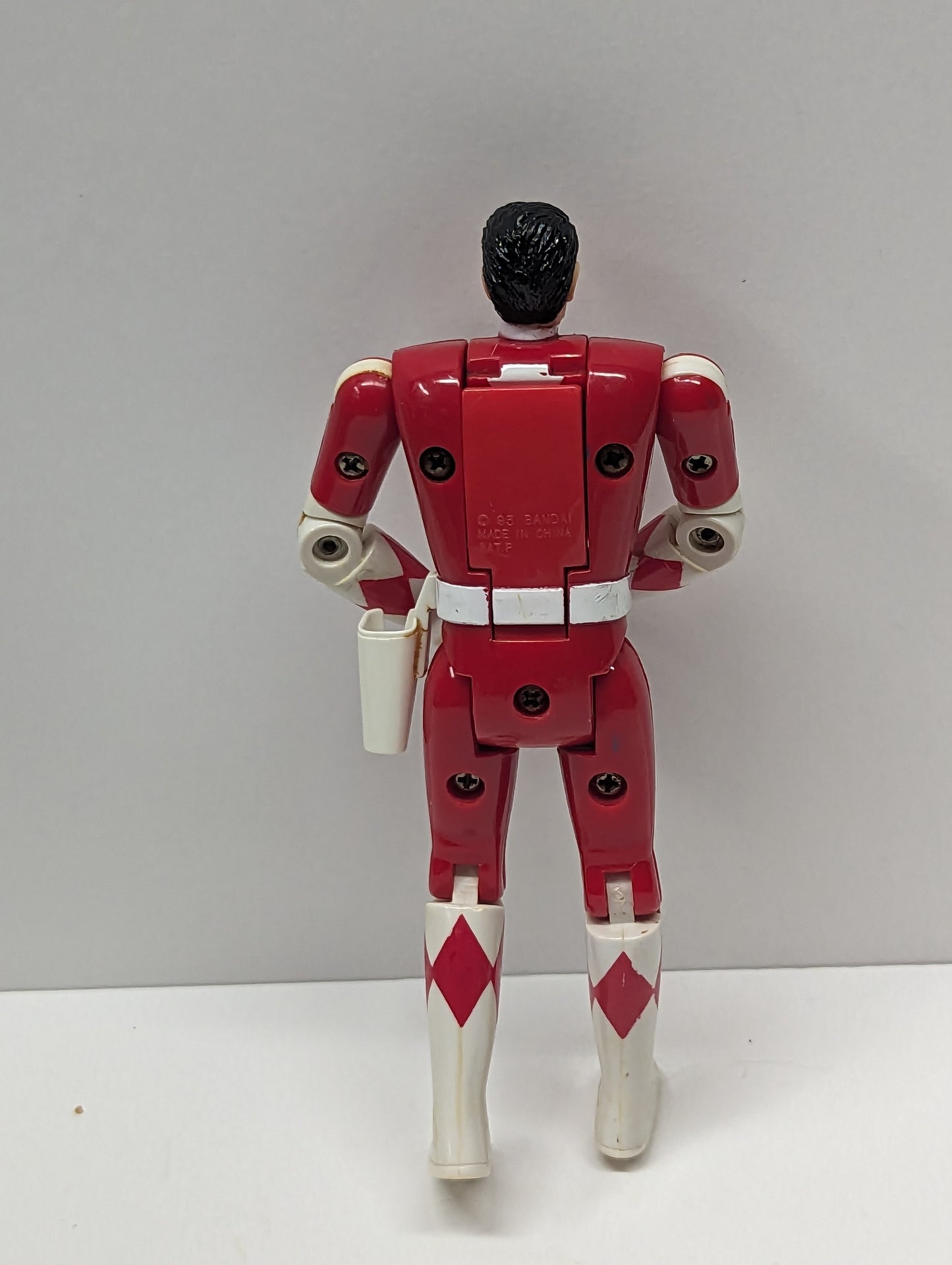 1993 Mighty Morphin Power Rangers Auto Morphin Flip Head Figure RED 1C