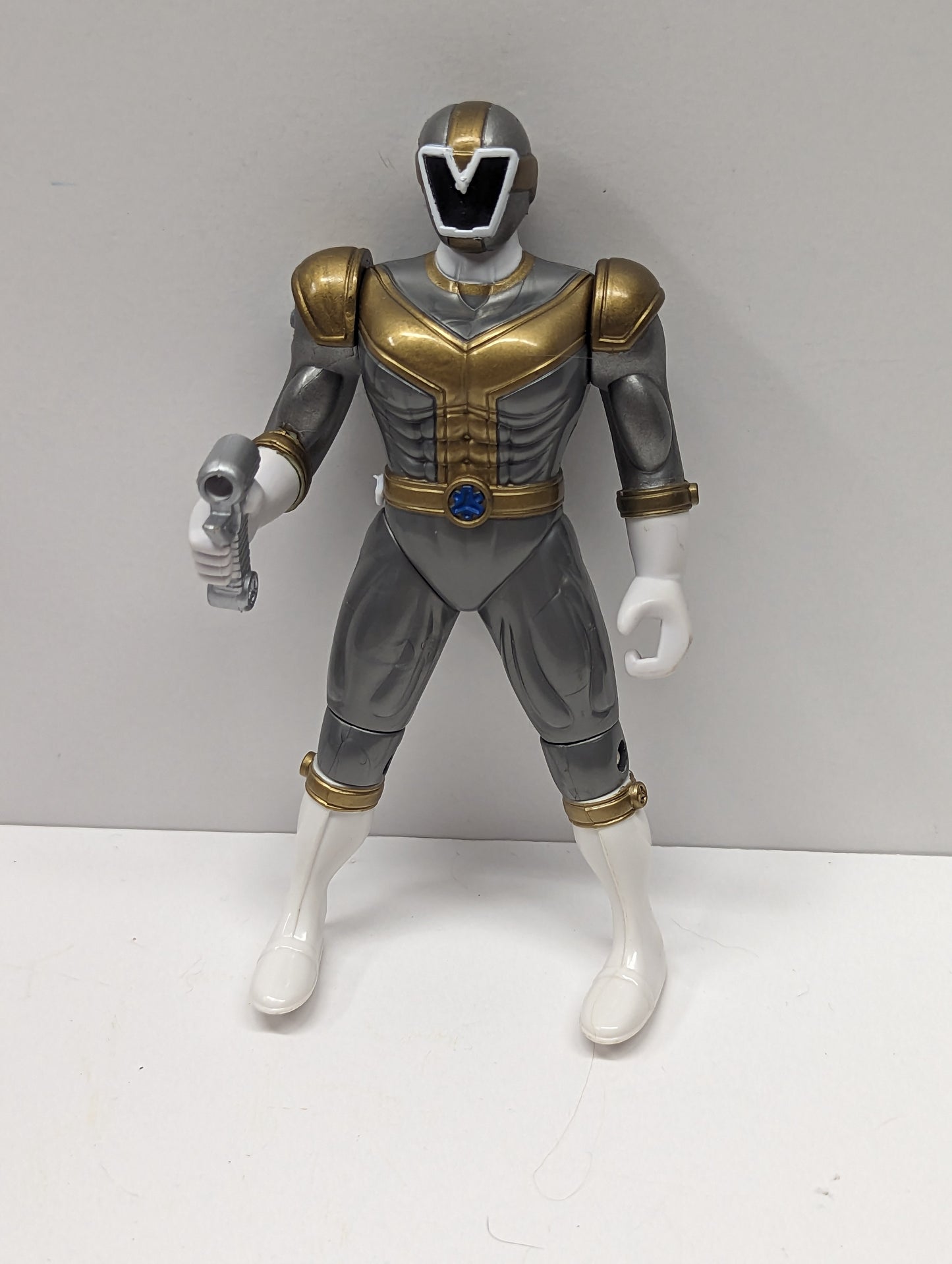 1999 Power Rangers Lightspeed Rescue Titanium Ranger Figure Loose 1C
