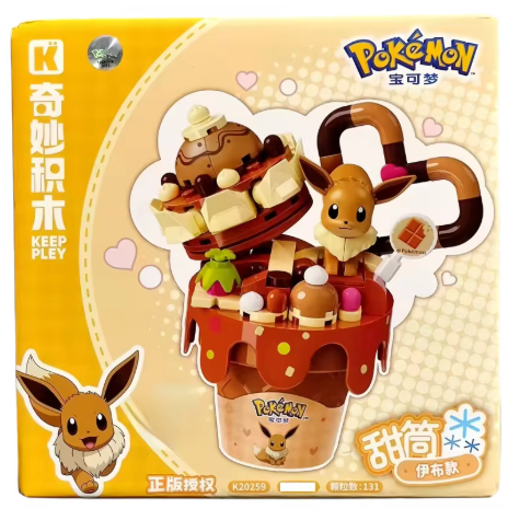 Pokemon Keeppley Ice Cream Cones Building Block Sets